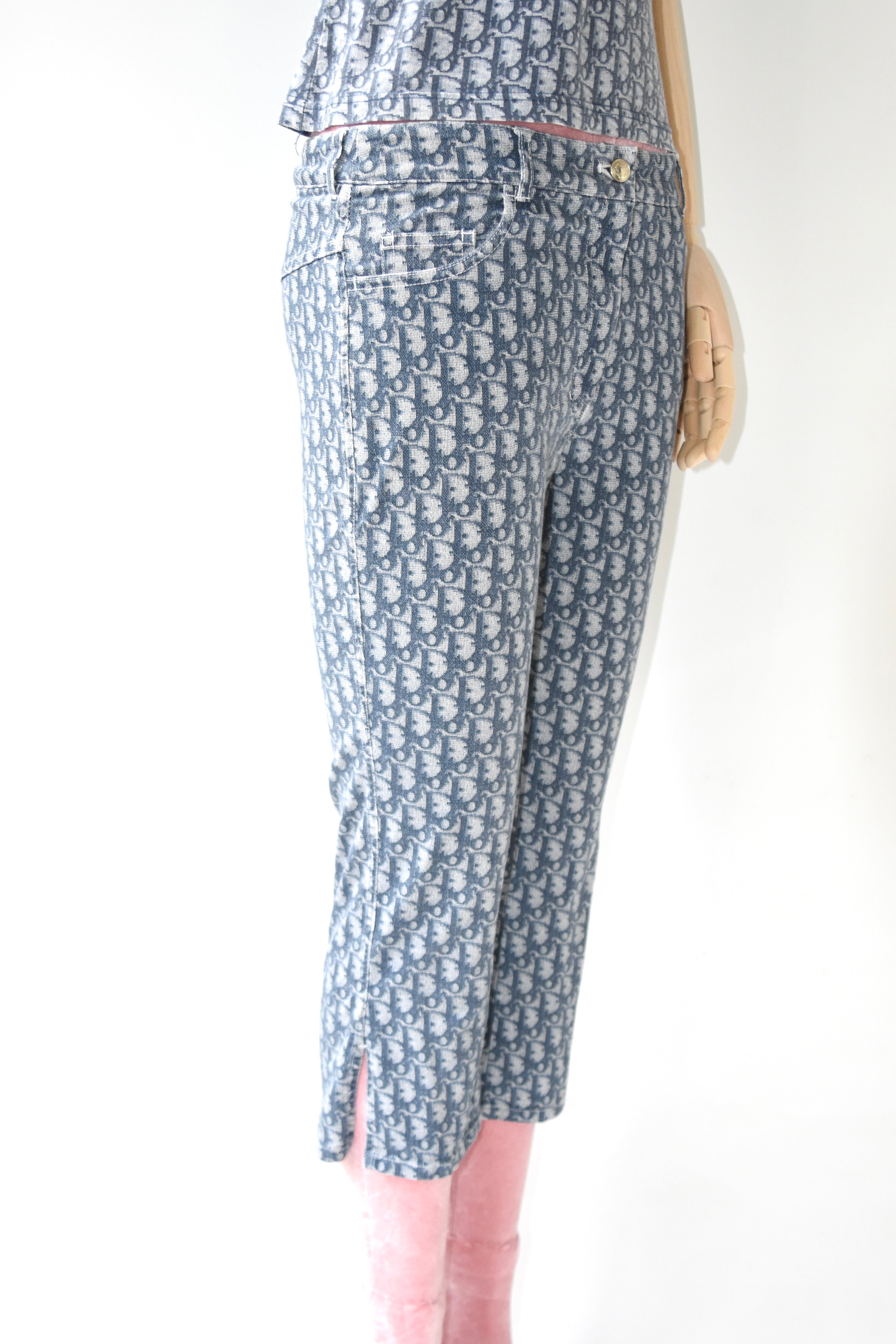Christian Dior by John Galliano Diorissimo Monogram Capri Pants