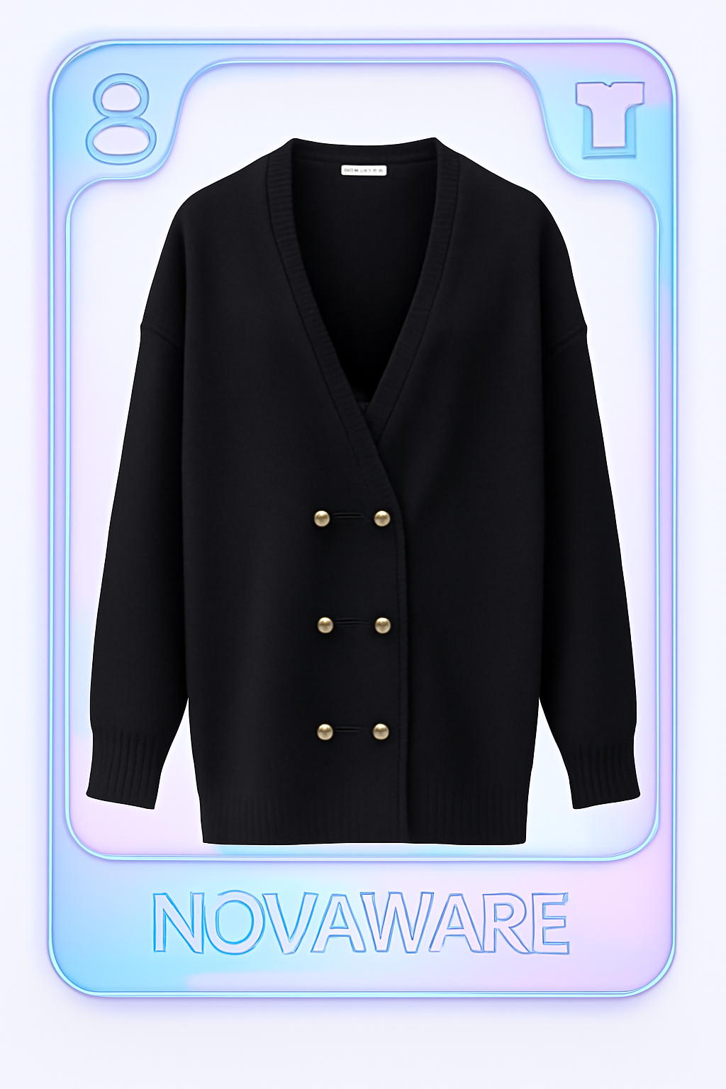 Gianni Versace Vintage Gold Button Knit Cardigan