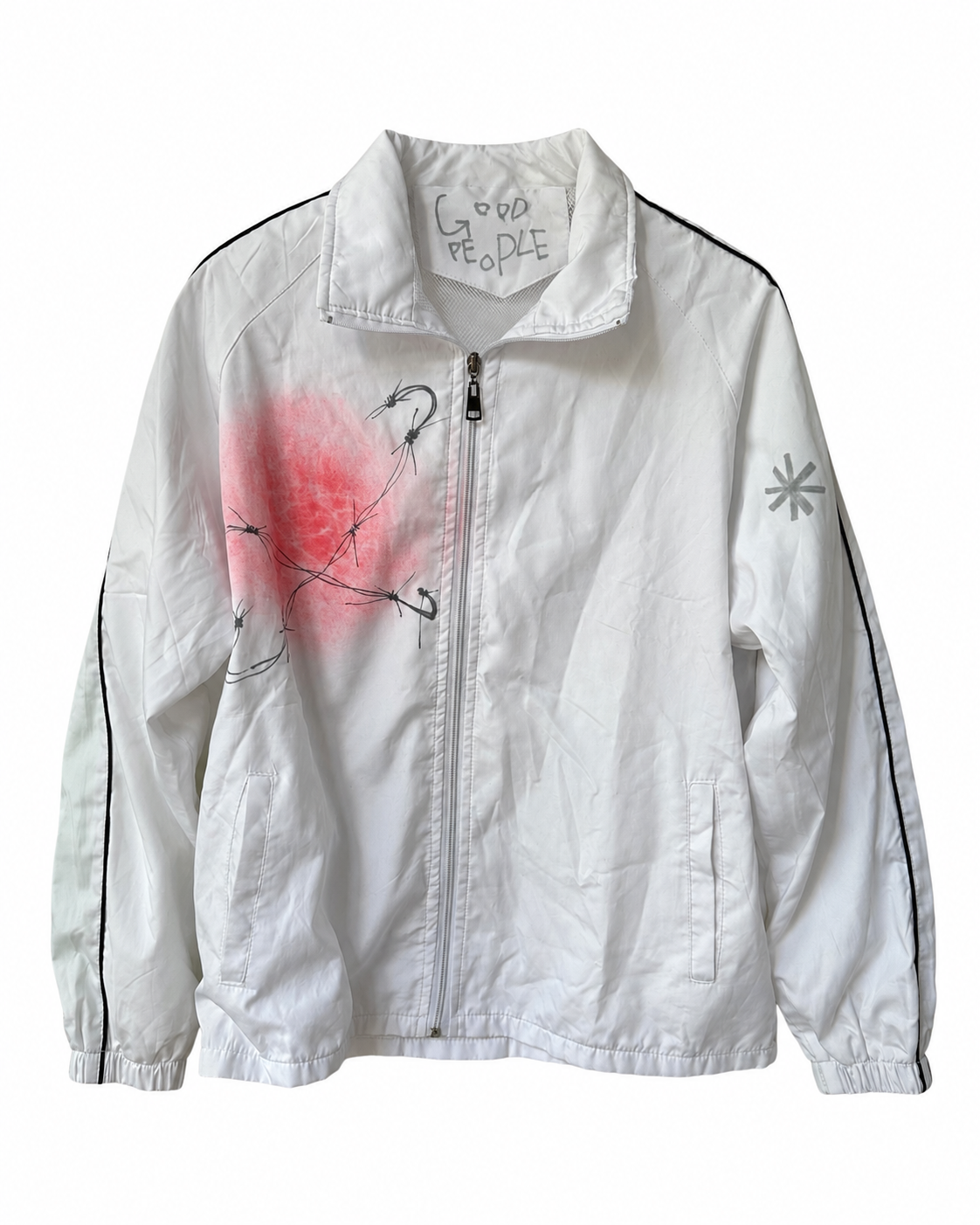 GOOD PEOPLE Original Reworked Graphic Track Jacket