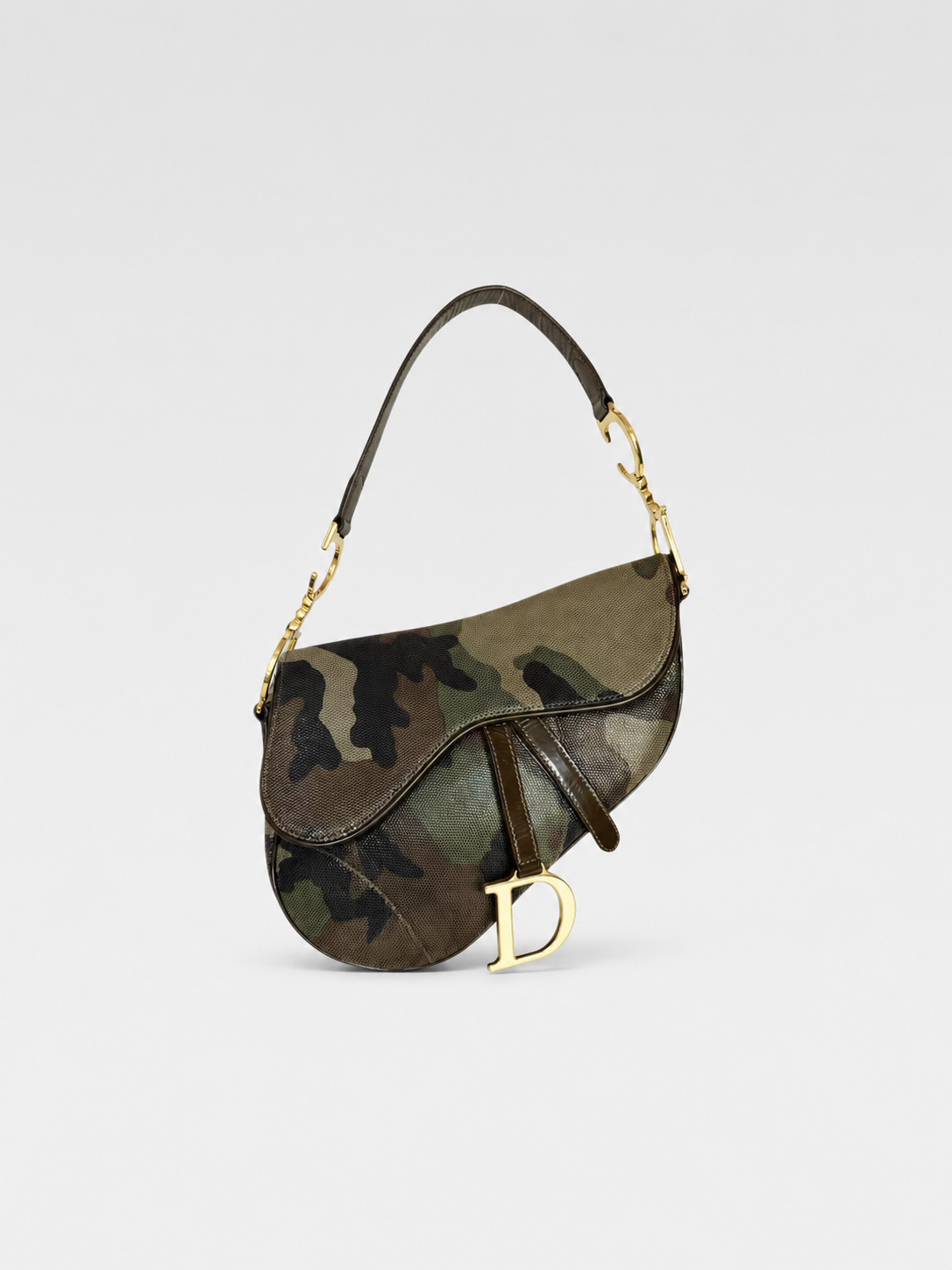 Christian Dior by John Galliano Camouflage Saddle Bag – Spring/Summer 2000 Runway Archive Piece