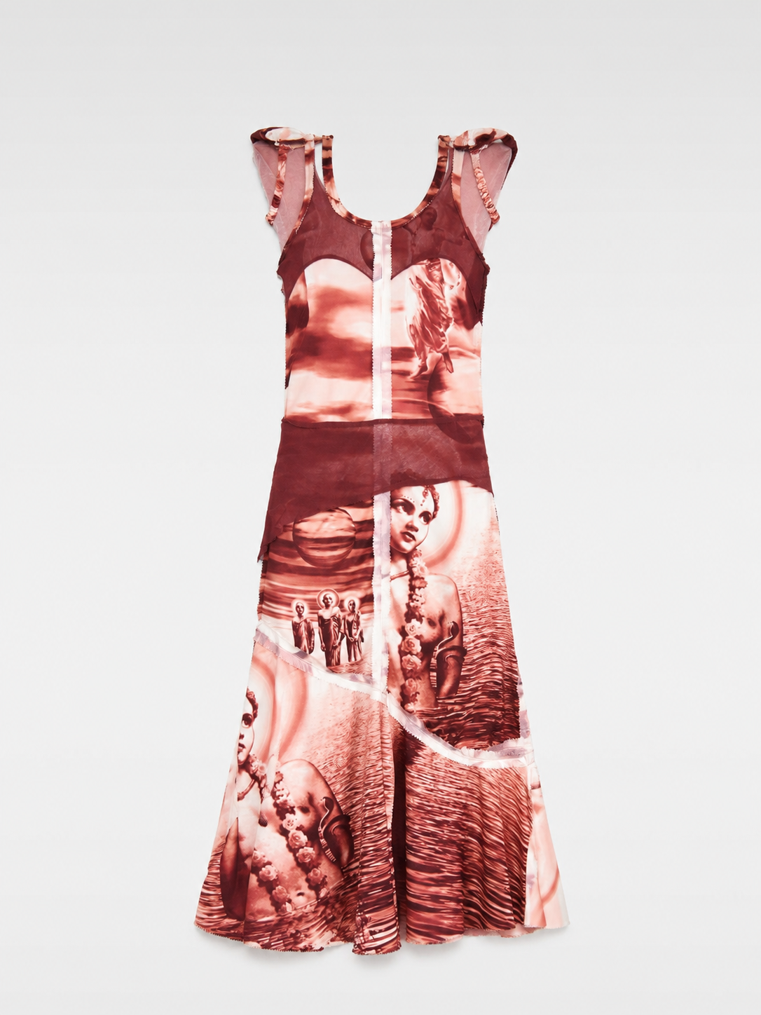 Jean Paul Gaultier Sculpture Universe Mesh Dress Set