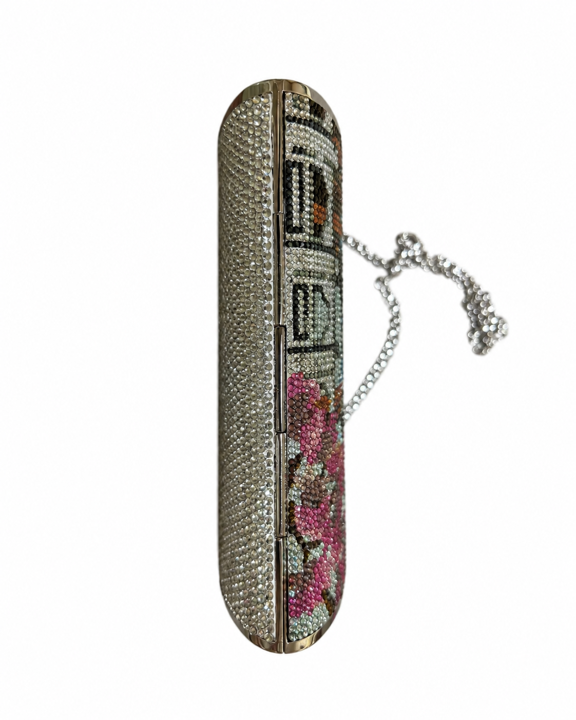 Judith Leiber Crystal-Embellished Oriental Evening Bag – Rare Collectible Minaudière
