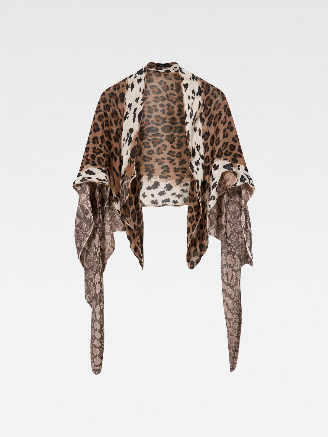 Junya Watanabe Comme Des Garçons Runway Leopard Print Scarf