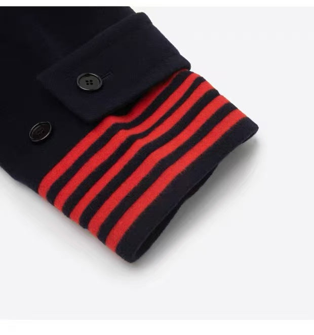 Burberry Deep Ink Blue Wool Duffle Coat – New with Tags