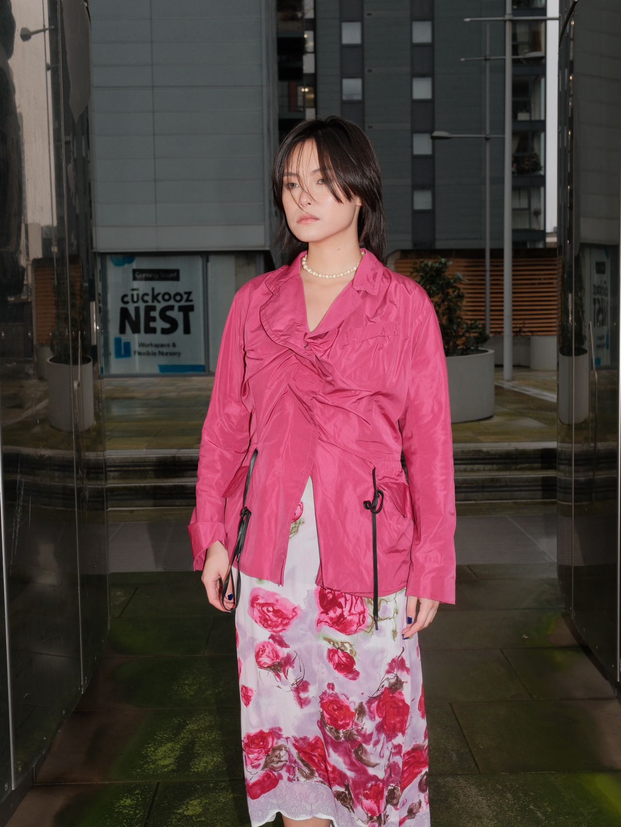 Vivienne Westwood Anglomania Fuchsia Drawstring Blazer