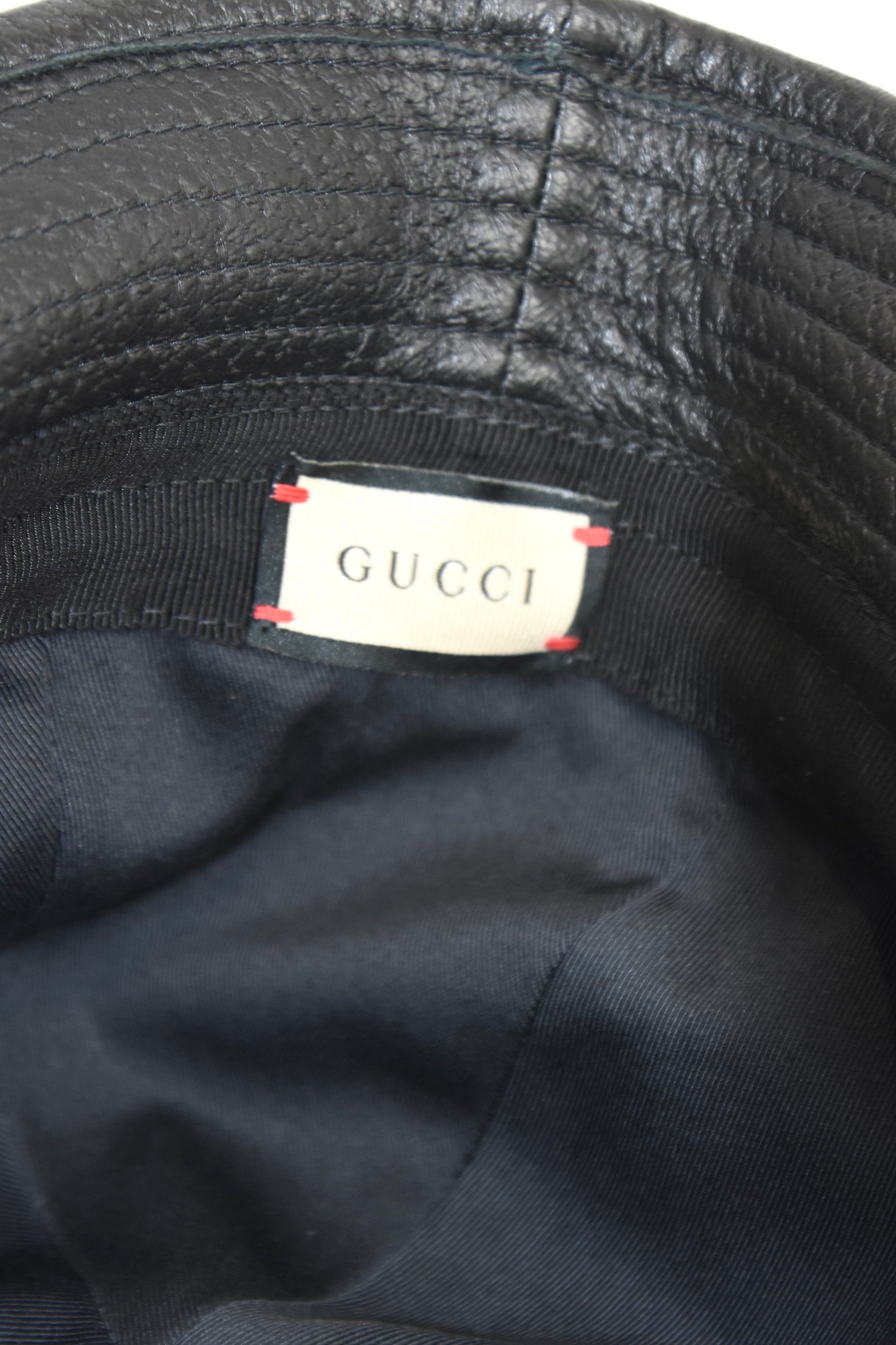Gucci Horsebit Black Leather Hat
