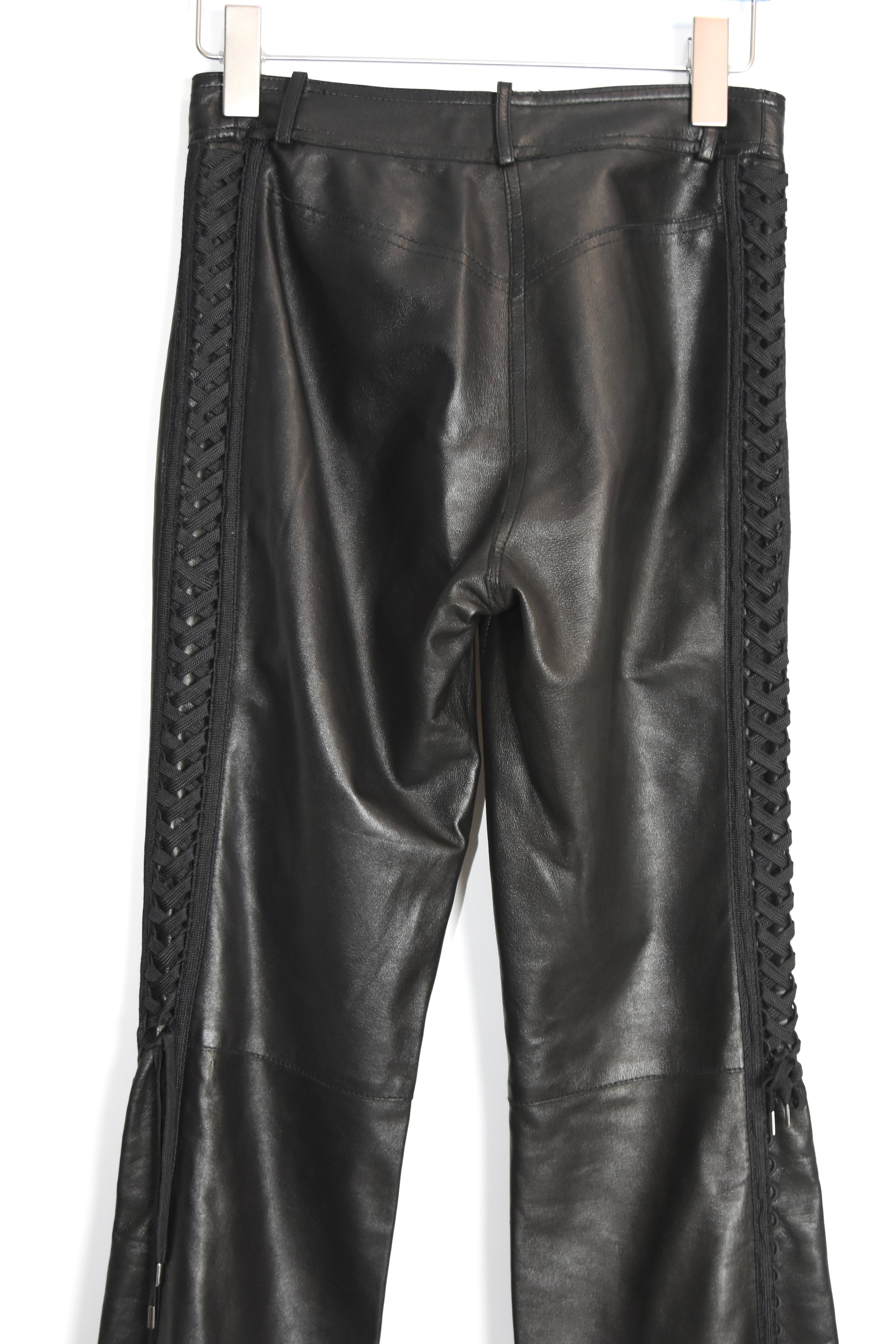 Christian Dior F/W 2003 “Hardcore Romance” Bondage Leather Pants