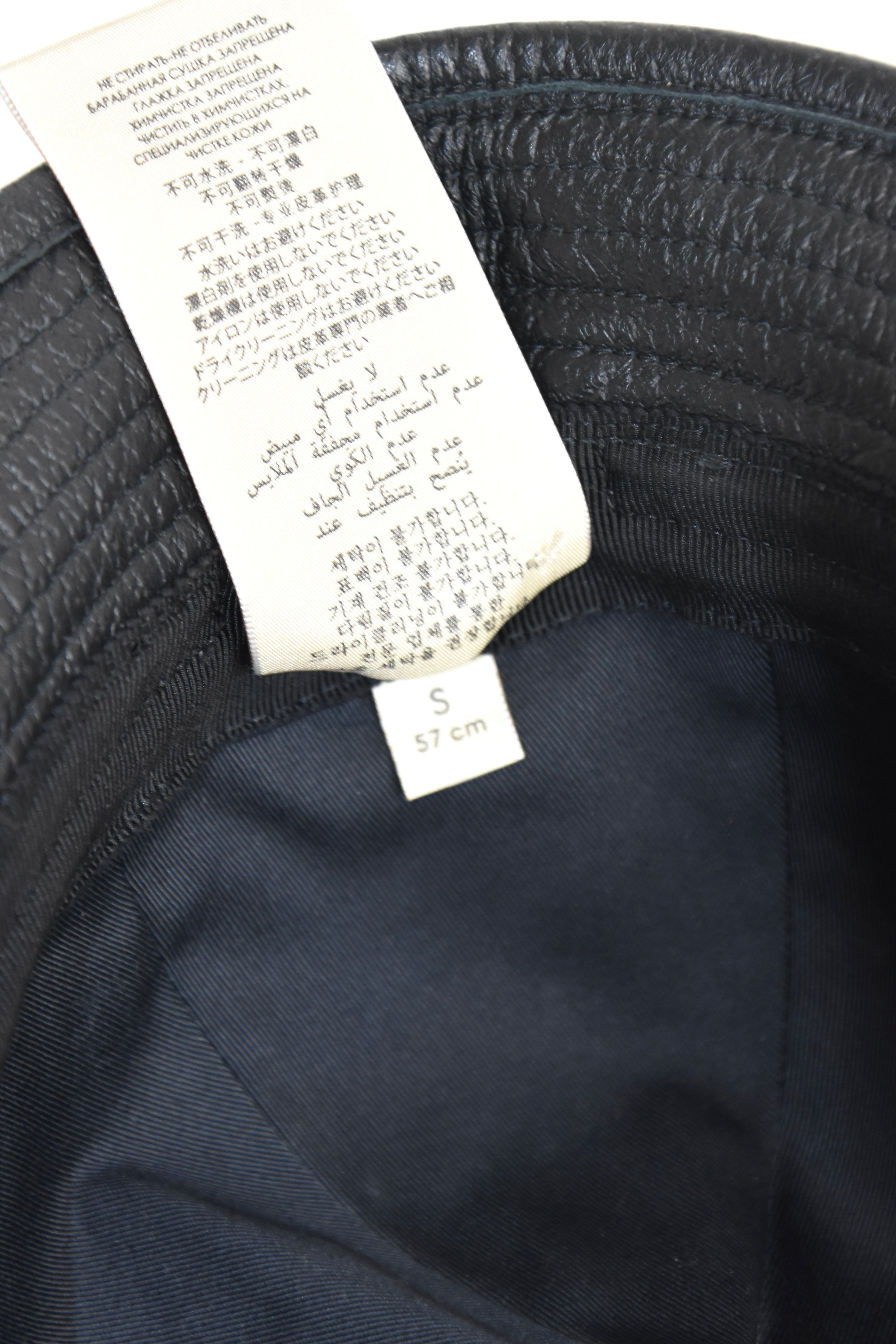 Gucci Horsebit Black Leather Hat