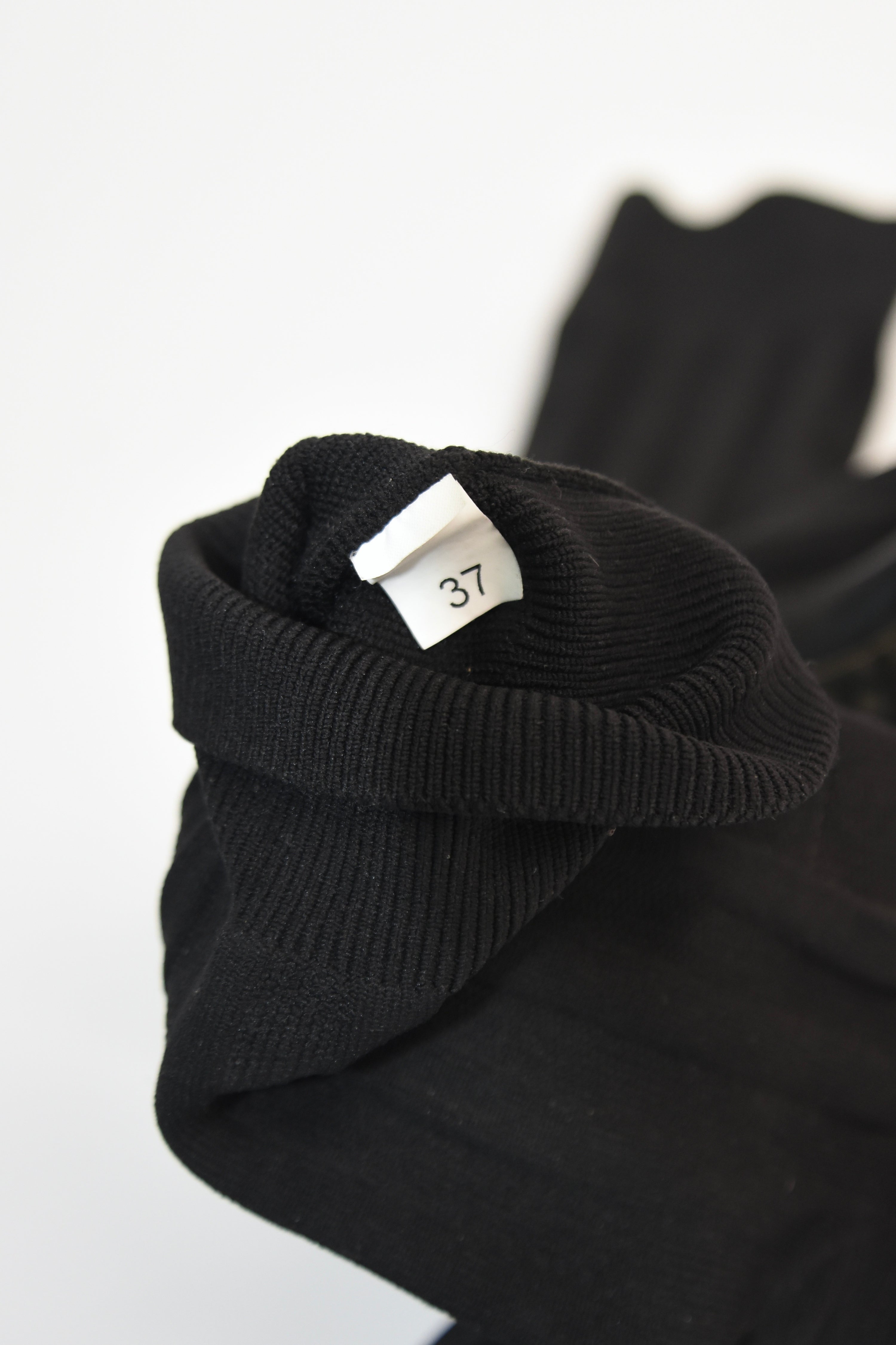 Acne Studios Sock Sneakers – Black Technical Knit High-Top Trainers (EU 37)