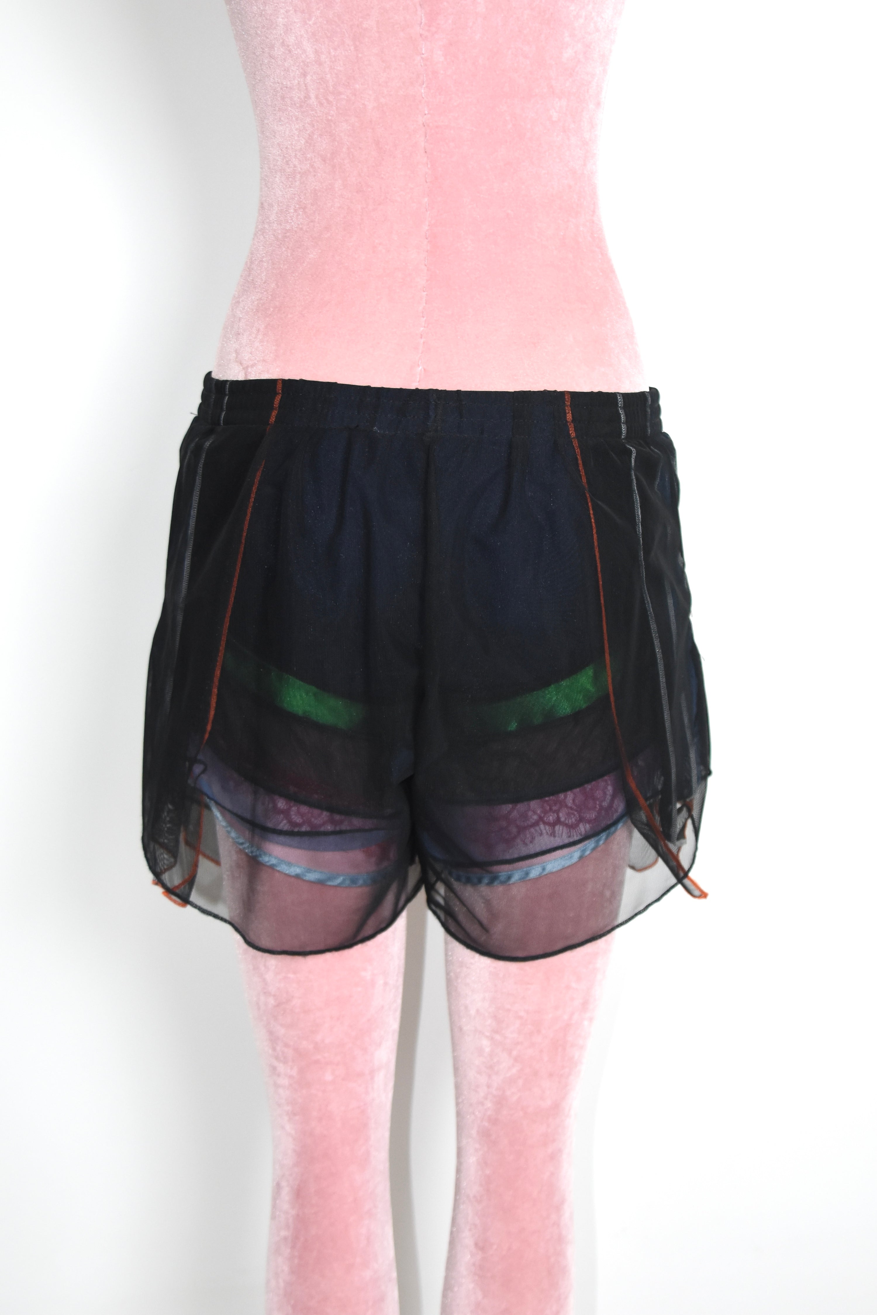 Y/Project Multi-Layer Mesh Shorts