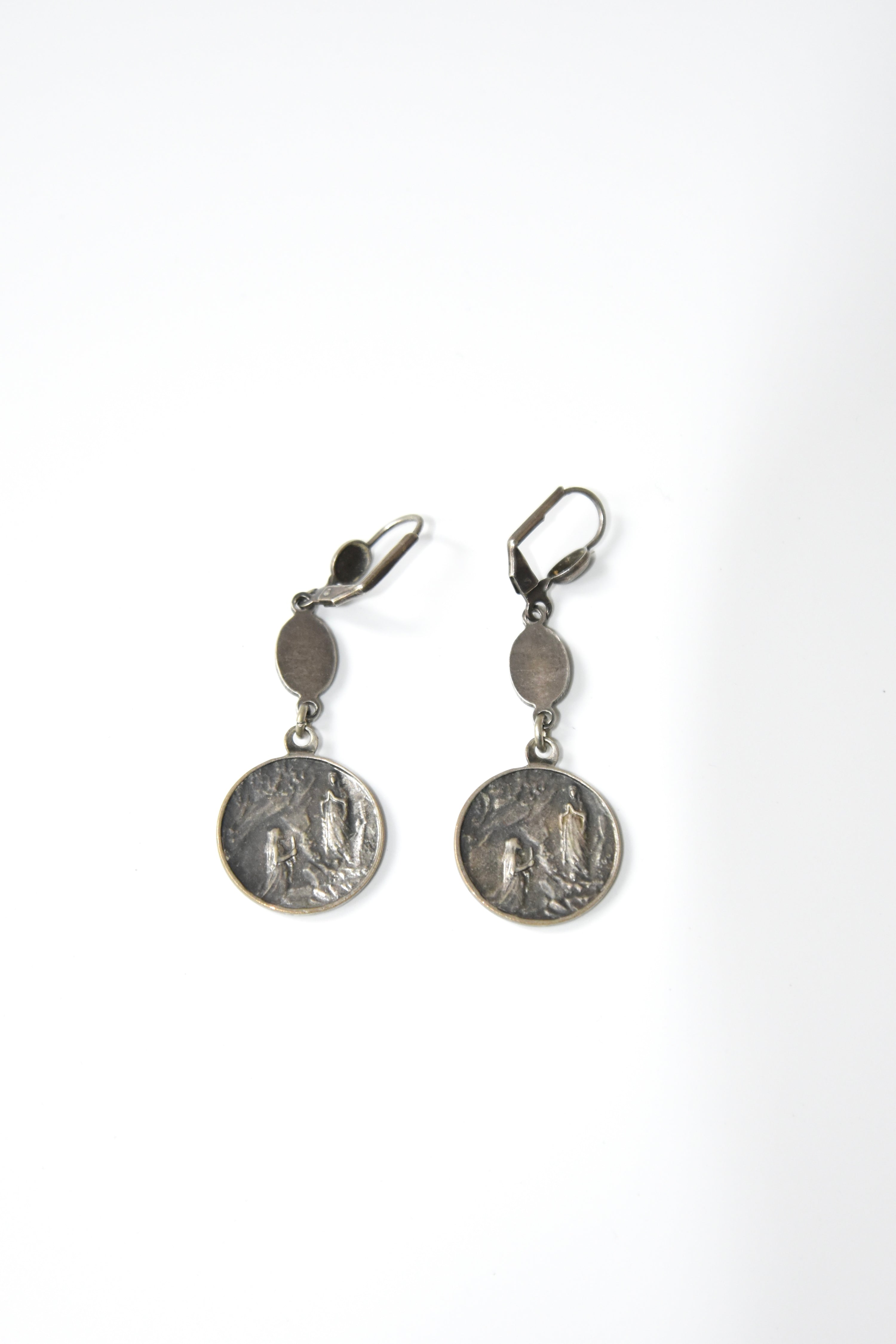Jean Paul Gaultier Religious Virgin Mary Drop Earrings
