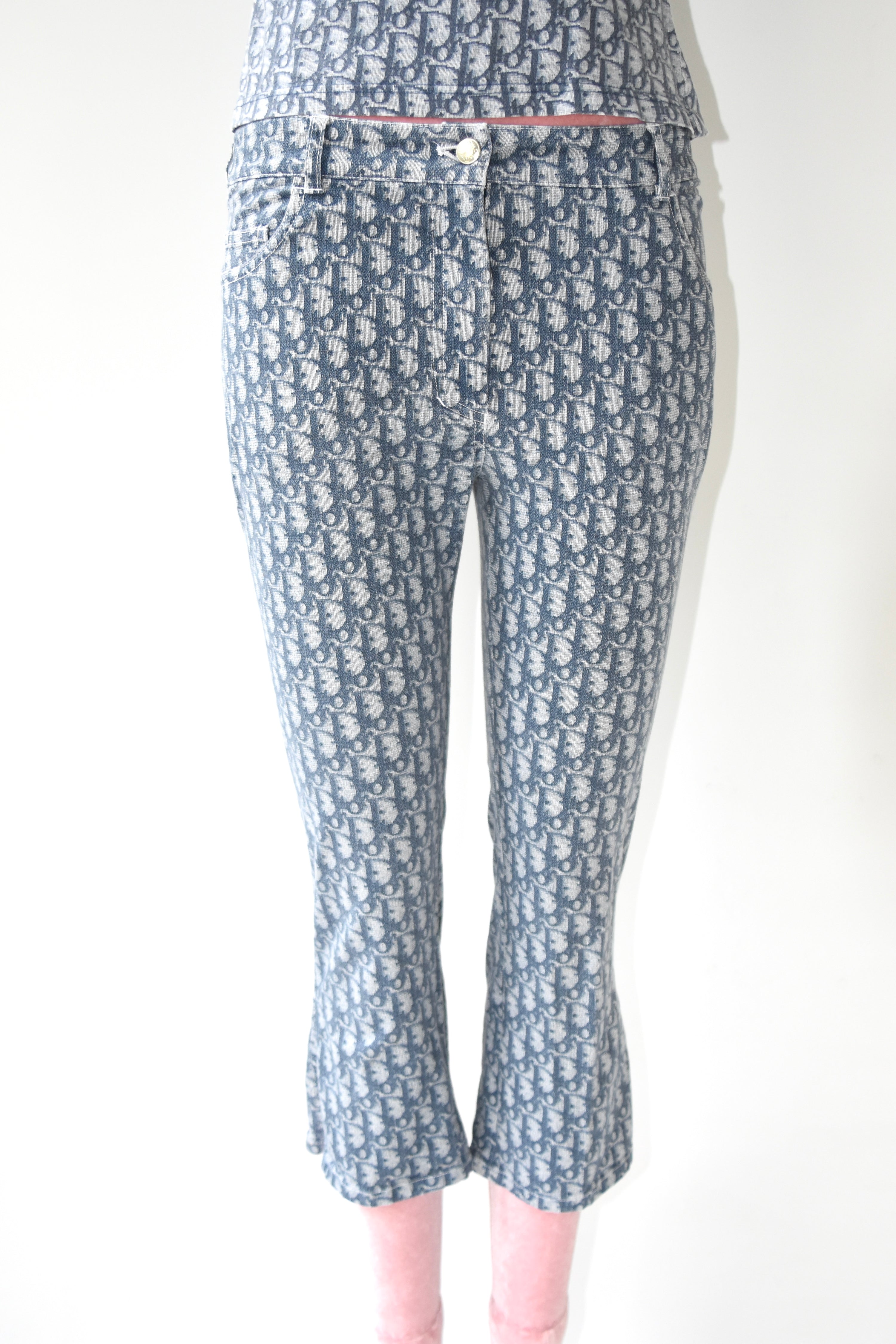 Christian Dior by John Galliano Diorissimo Monogram Capri Pants