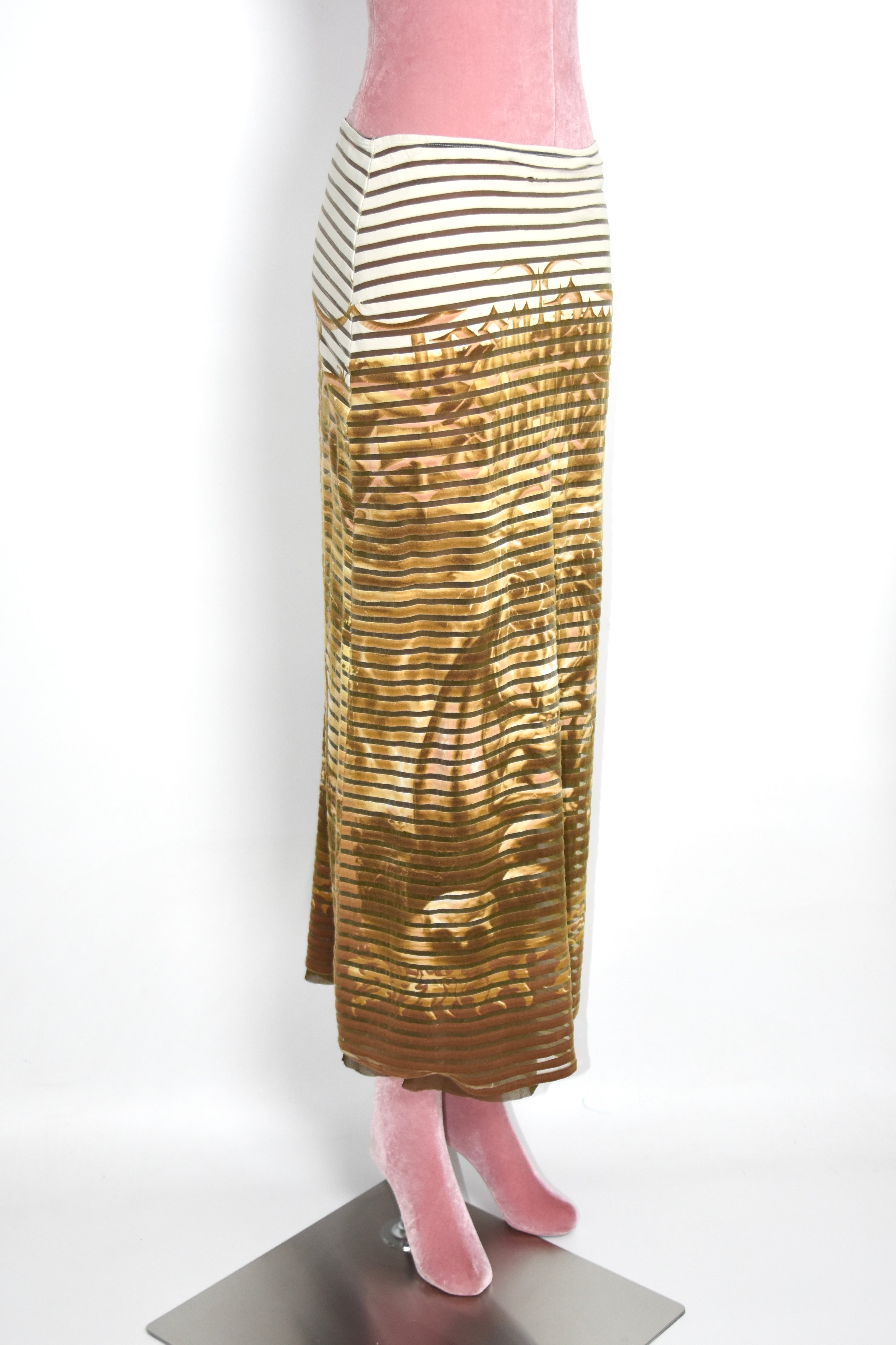 Jean Paul Gaultier S/S 2001 “Satan” Mesh Print Skirt