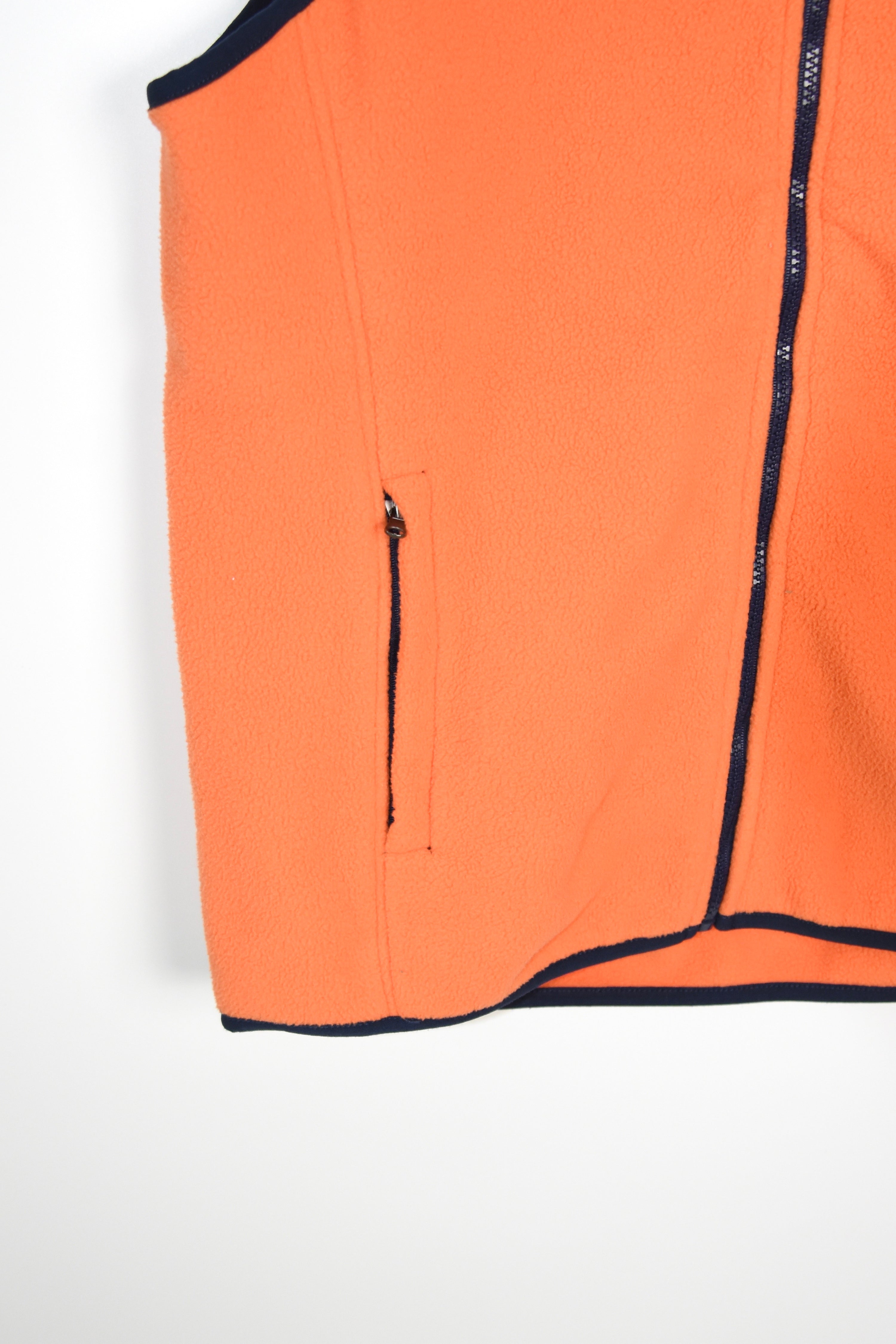 Ralph Lauren Orange Fleece Zip Vest – Classic Outdoor Layer