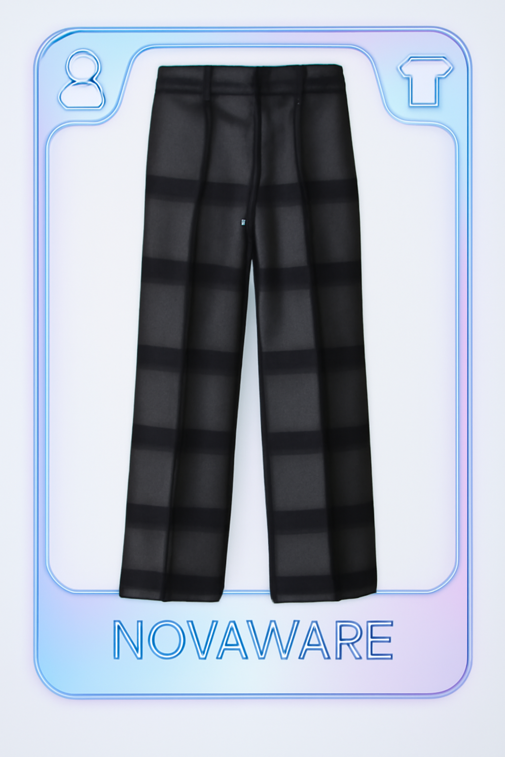 Marni Grey Black Check Spray Print Trousers