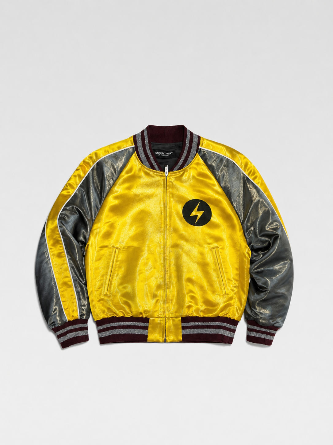 Undercover Jun Takahashi FW15 David Bowie “Ziggy Stardust” Lightning Satin Bomber Jacket