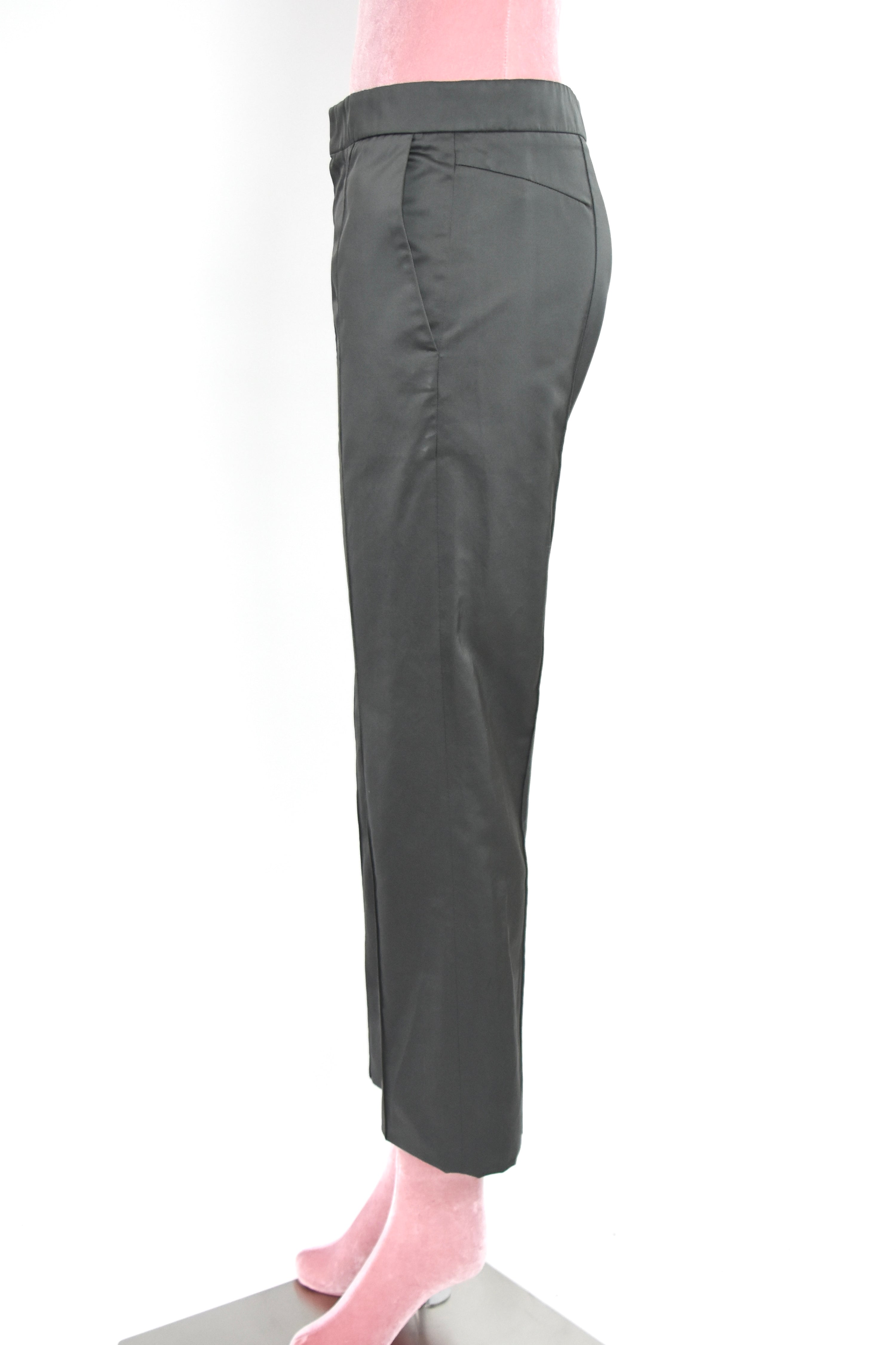 Marni Silver-Grey Satin Trousers