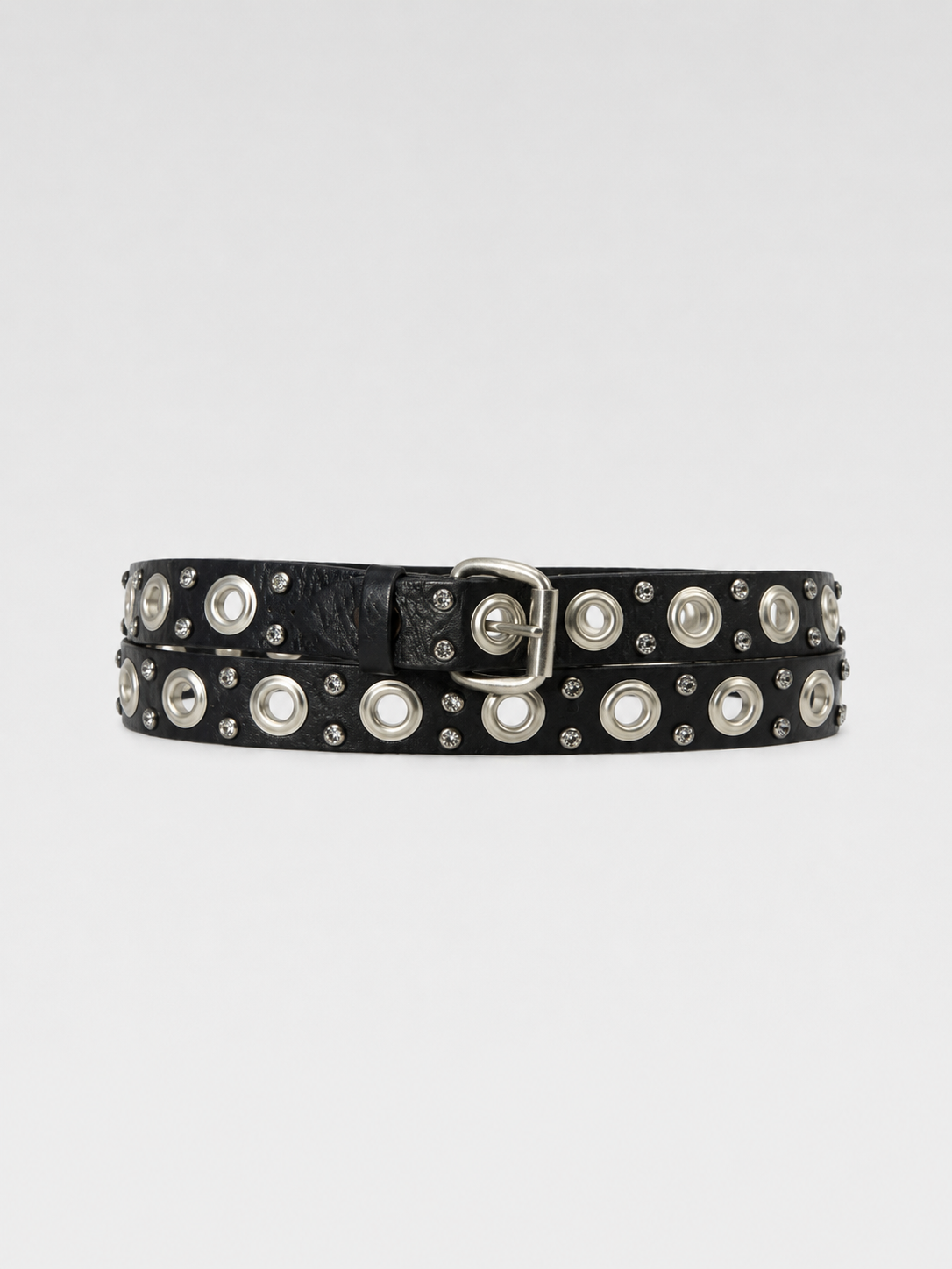 Vivienne Westwood Crystal Stud Double Wrap Leather Belt – Rare Vintage Punk Archive Piece