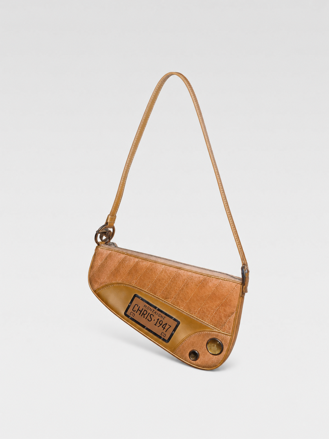 Christian Dior by John Galliano Cadillac “Chris 1947” Saddle Bag Vintage Y2K Diorissimo Canvas Rare Archive Collector Piece