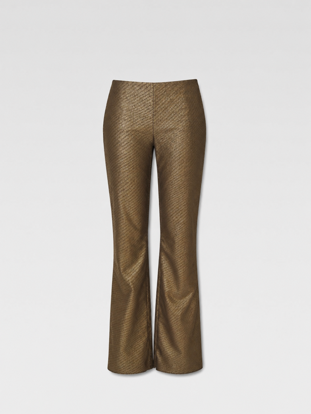 Versace Gold Metallic Straight-Leg Trousers