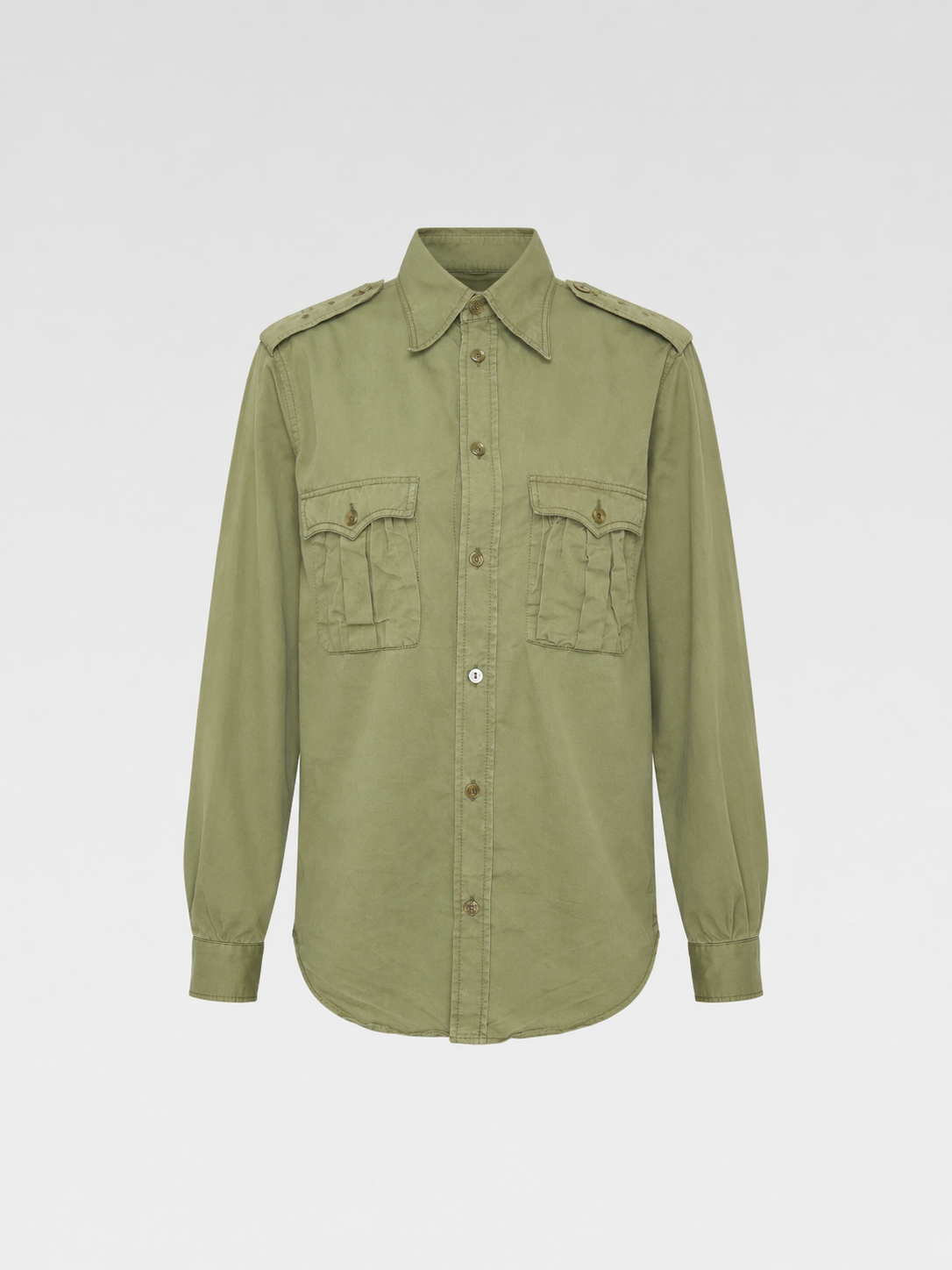 Jean Paul Gaultier Olive Military Shirt