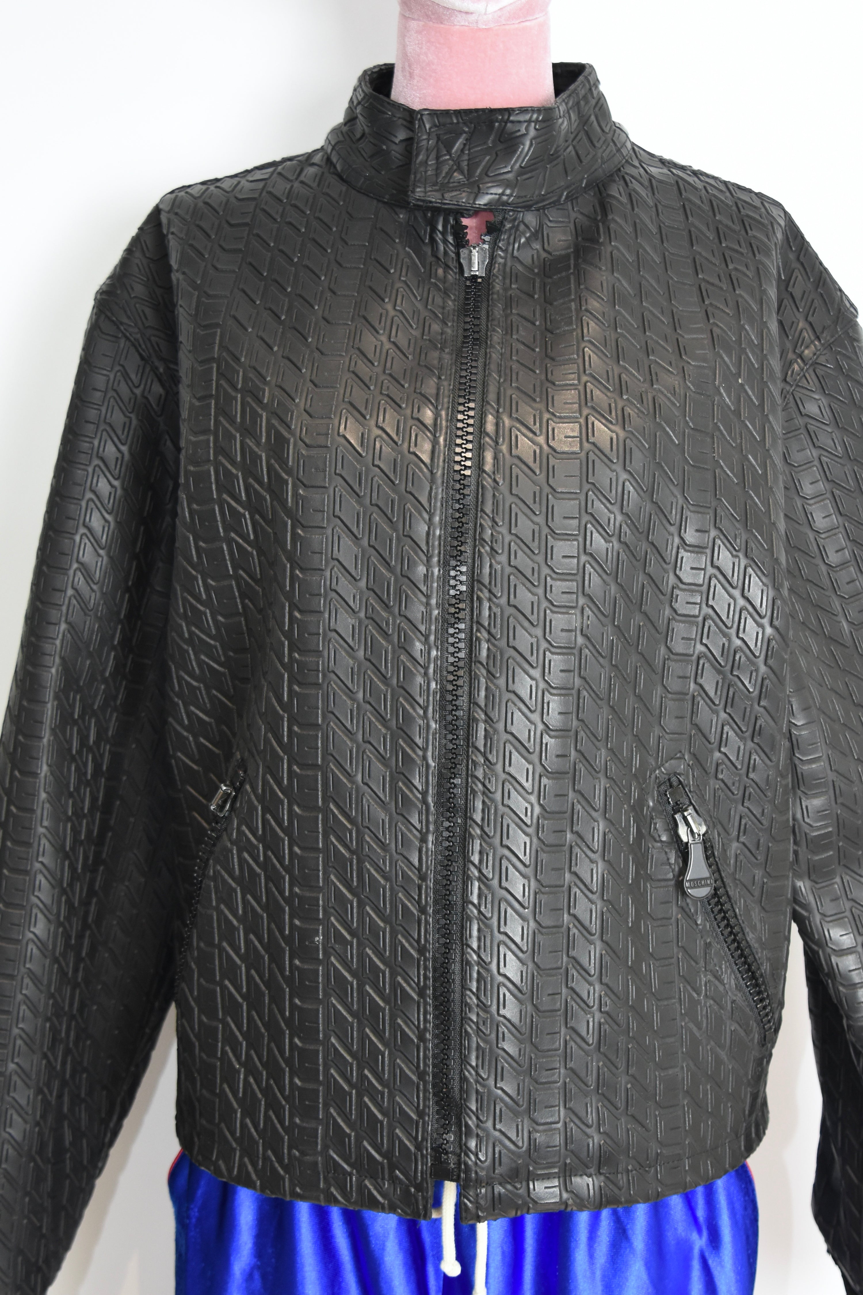 Moschino Vintage Tyre-Tread Quilted Jacket
