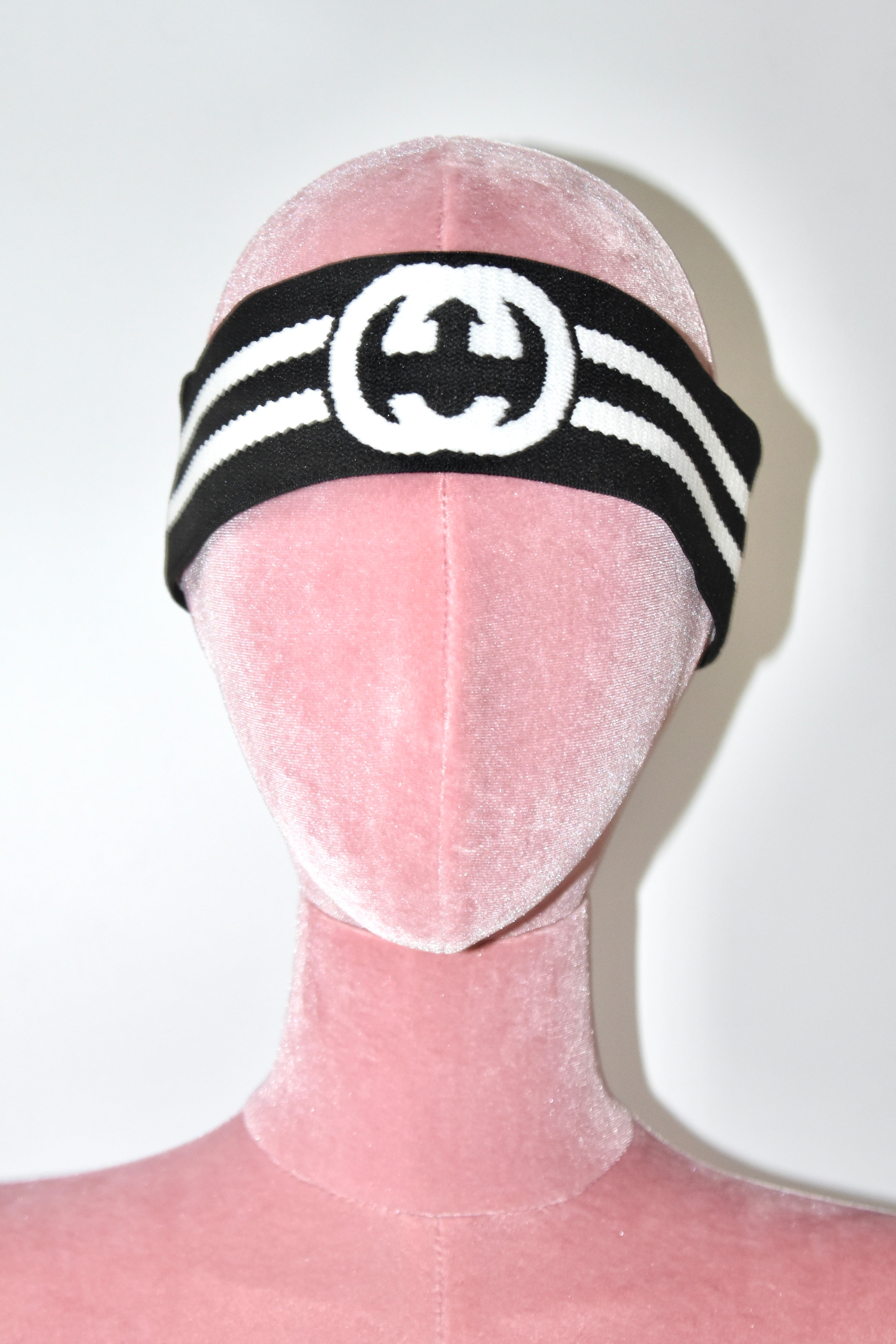 Gucci Monogram Jacquard Knit Logo Headband (Retro Athletic Street Icon)