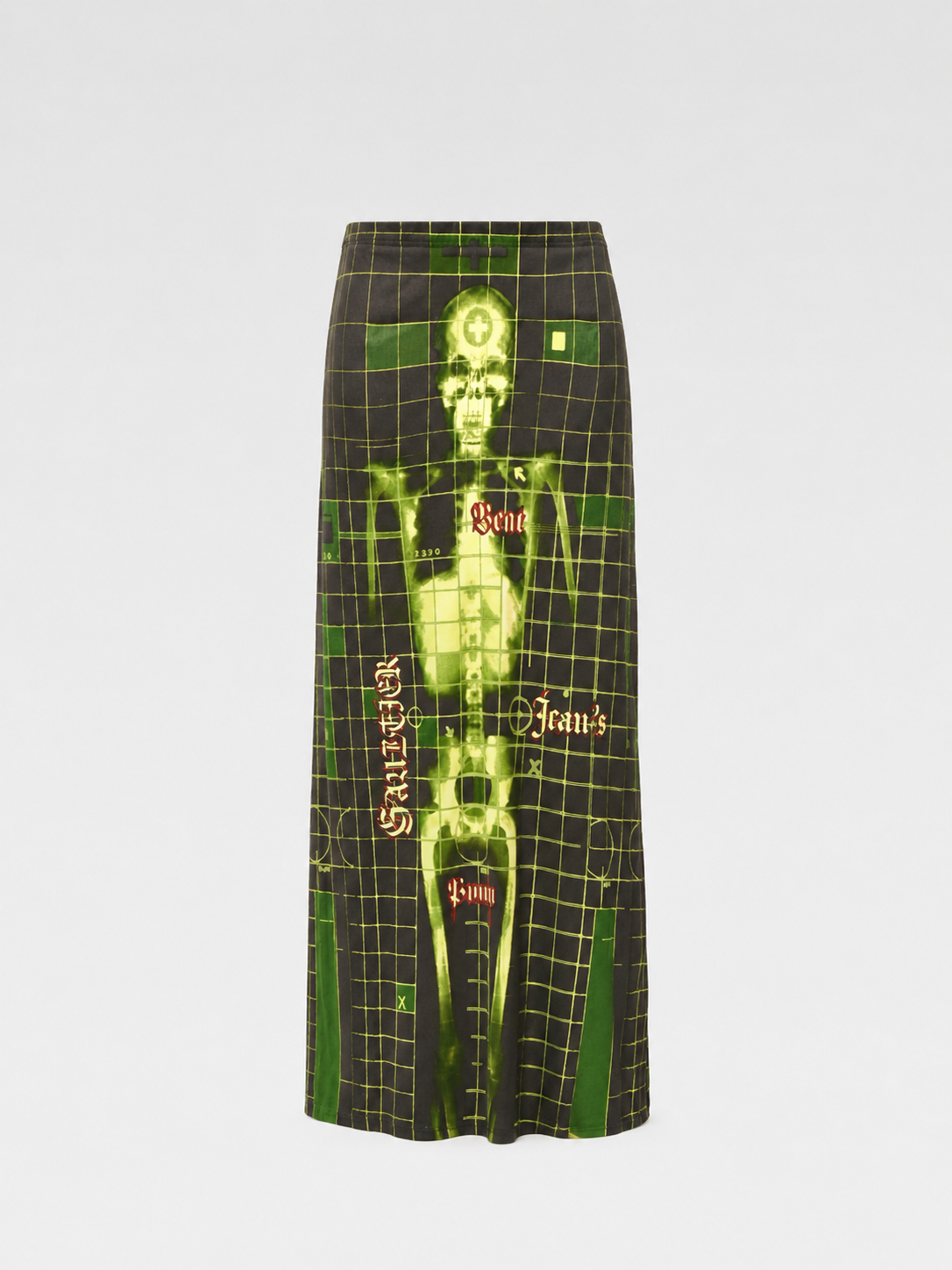Jean Paul Gaultier S/S 1996 “Cyberbaba” X-ray Skeleton Mesh Skirt
