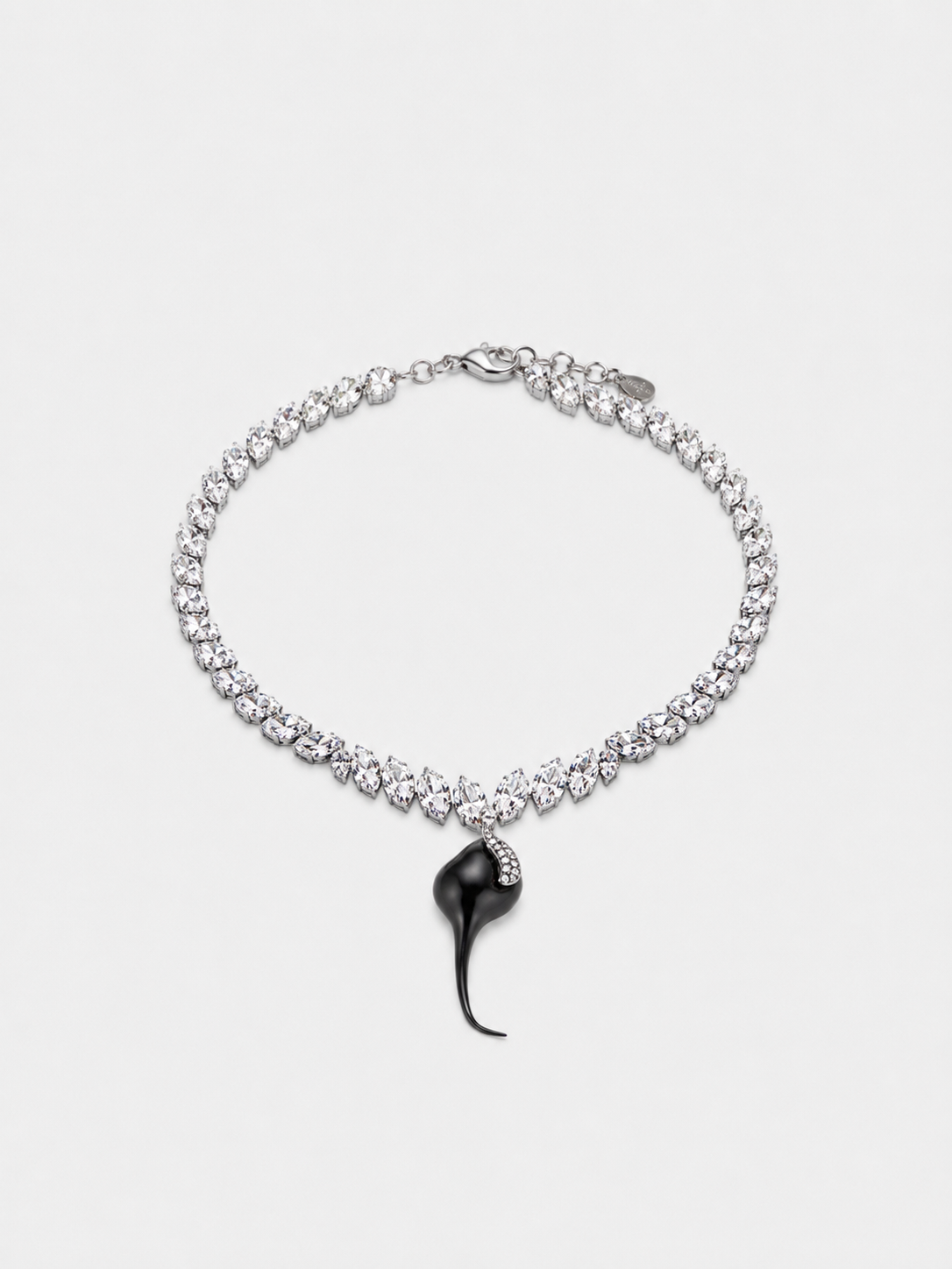 Ottolinger Black Latex Crystals Necklace