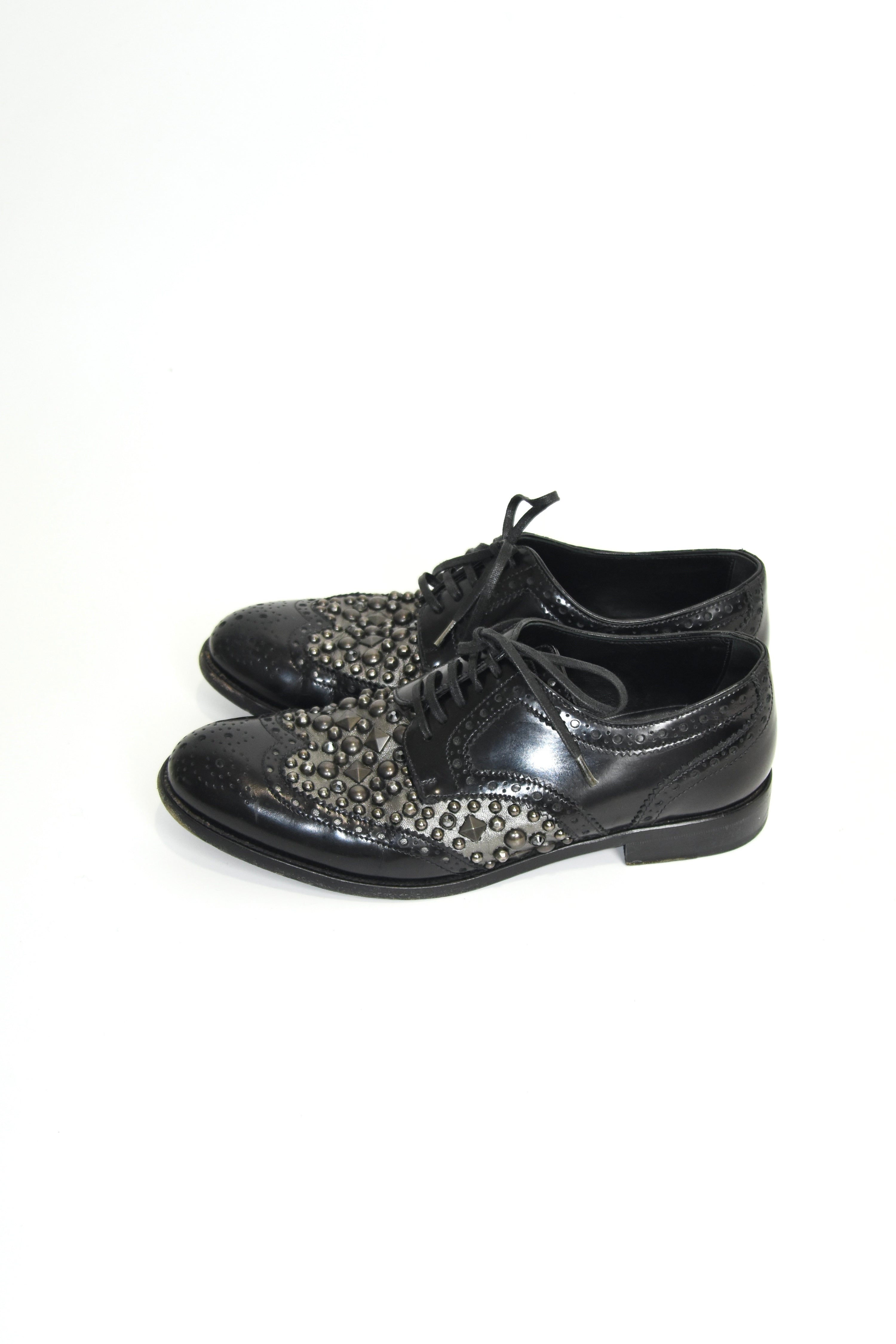 Dolce & Gabbana Studded Gothic Brogues
