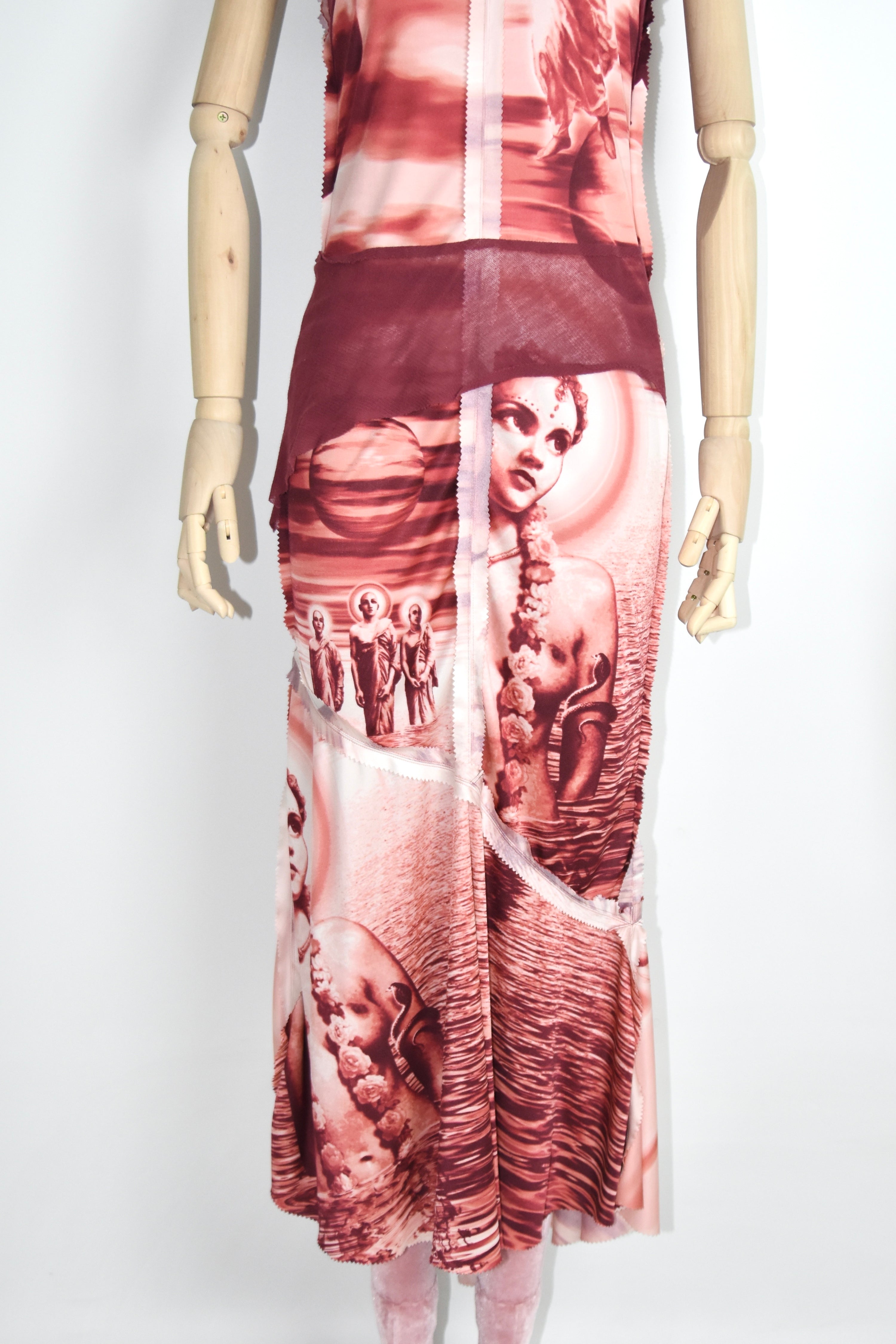 Jean Paul Gaultier Sculpture Universe Mesh Dress Set