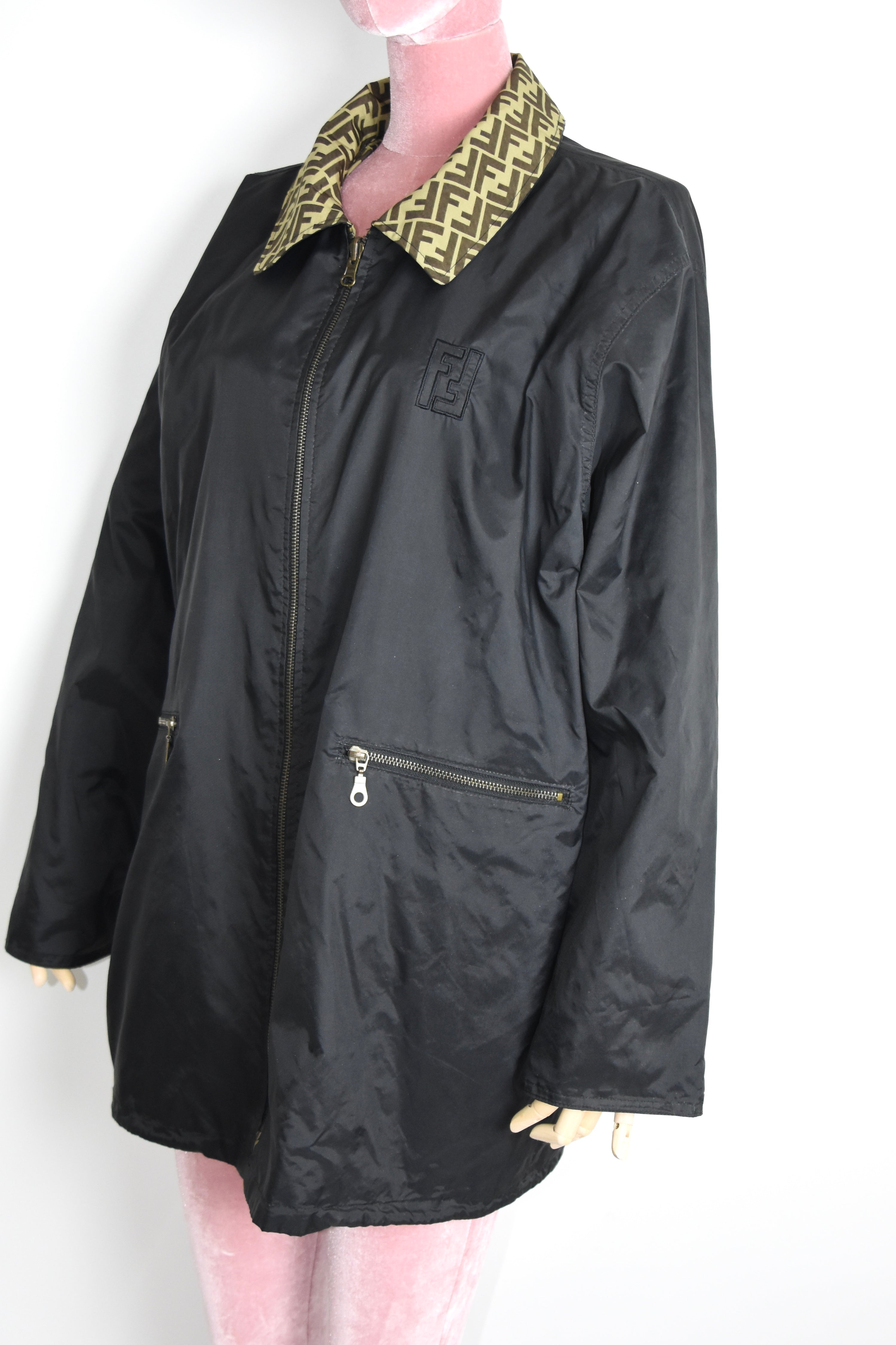 FENDI Reversible Monogram Windbreaker Jacket