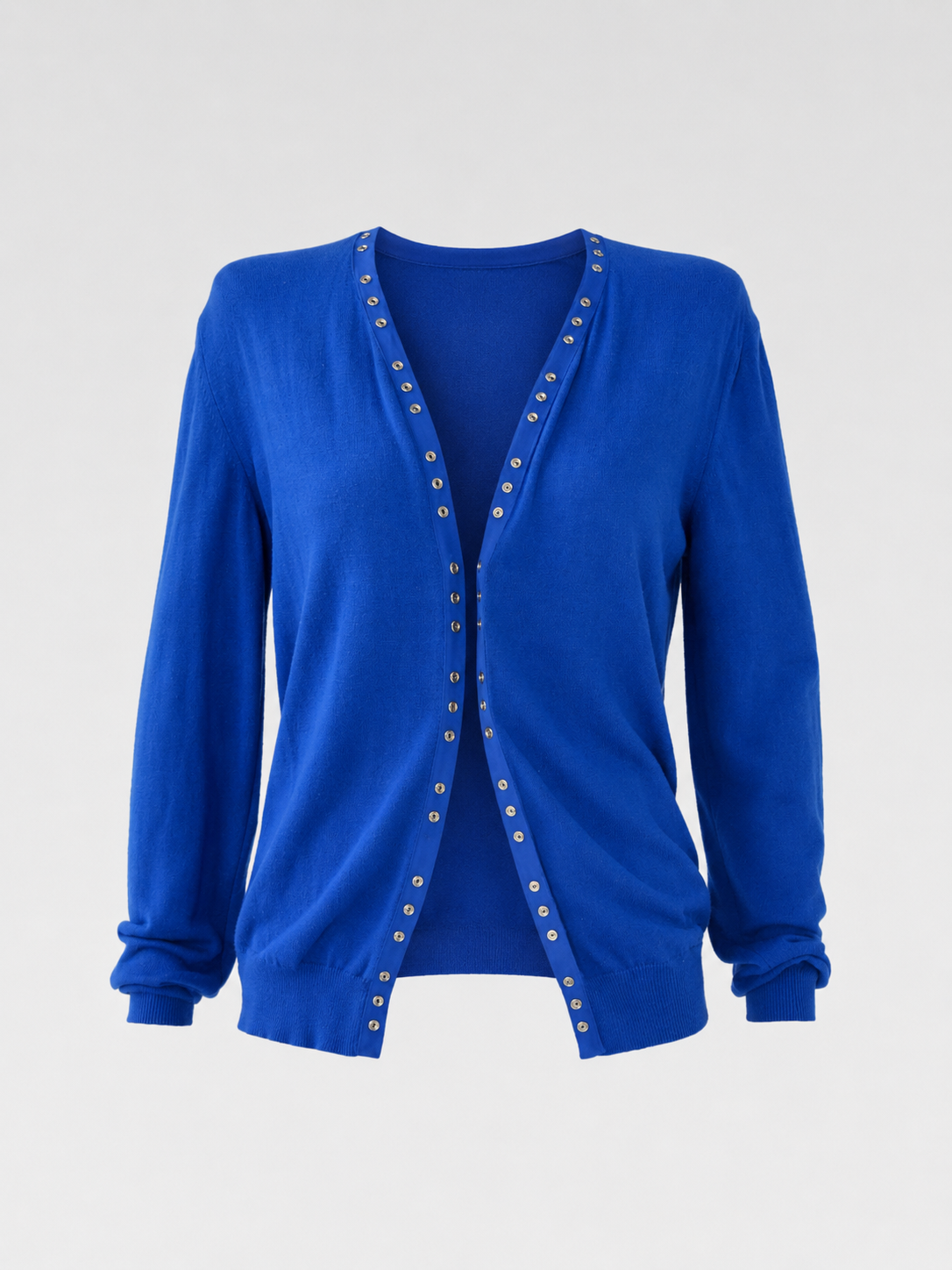Maison Margiela Multi-Snap Blue Knit Cardigan