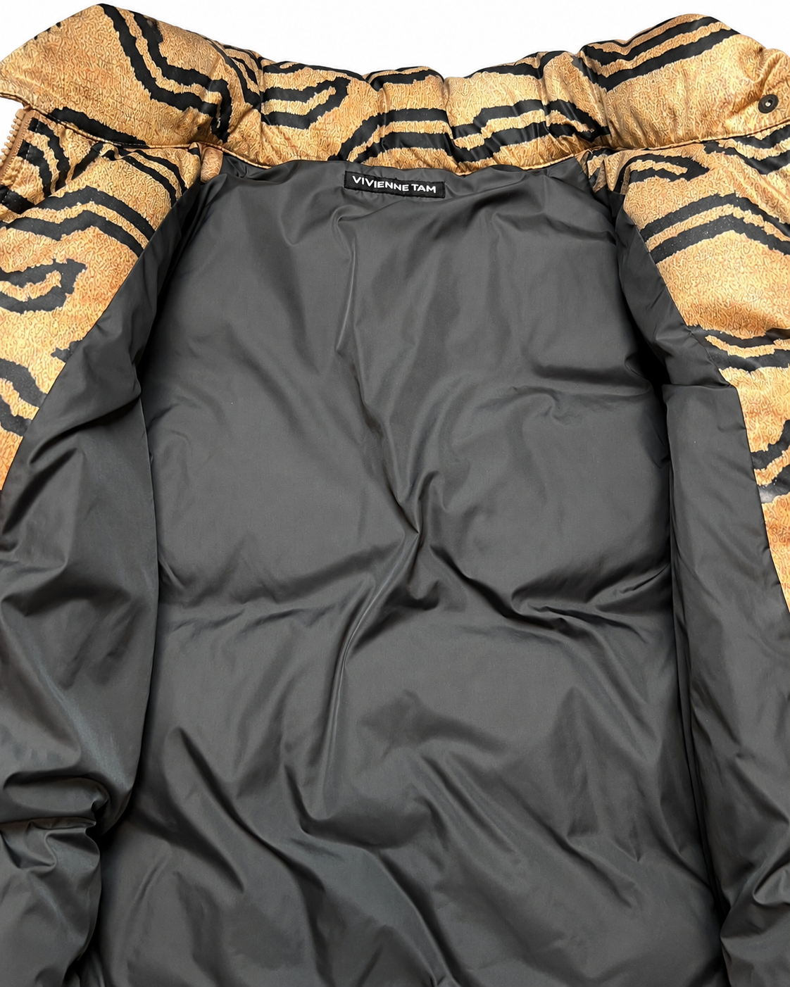 Vivienne Tam Vintage Tiger Print Puffer Jacket