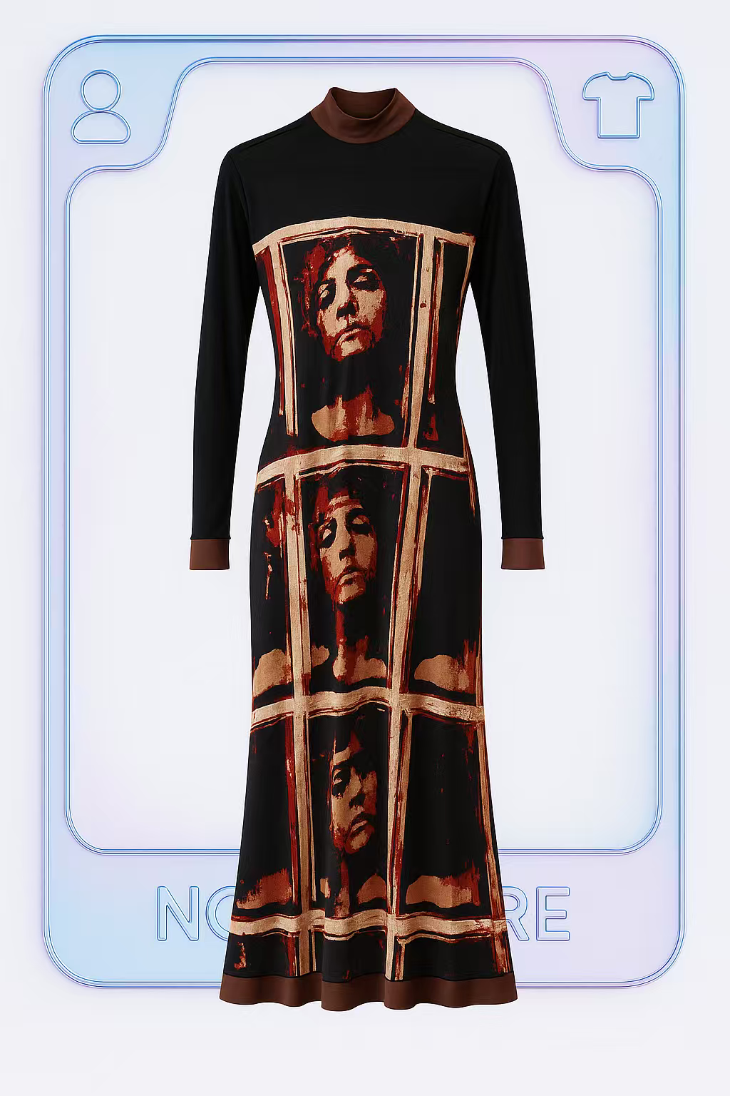 Jean Paul Gaultier FEMME Portrait Mesh Dress