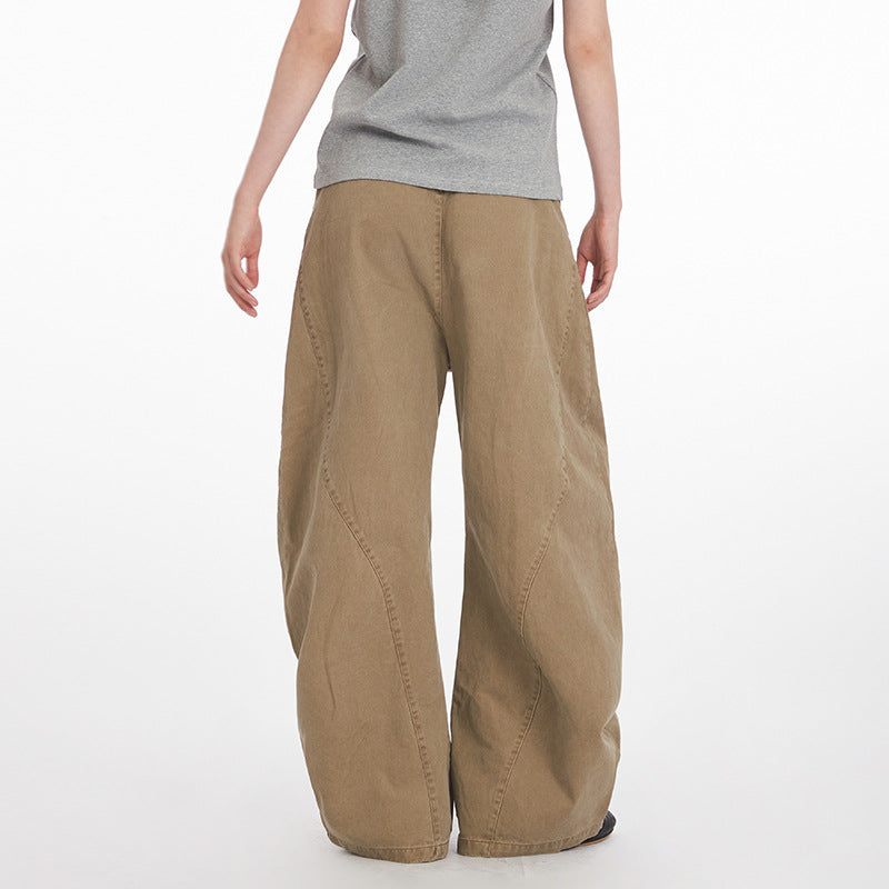 Retro Niche High Waist Loose Jeans Unisex Straight Blade Casual Pants
