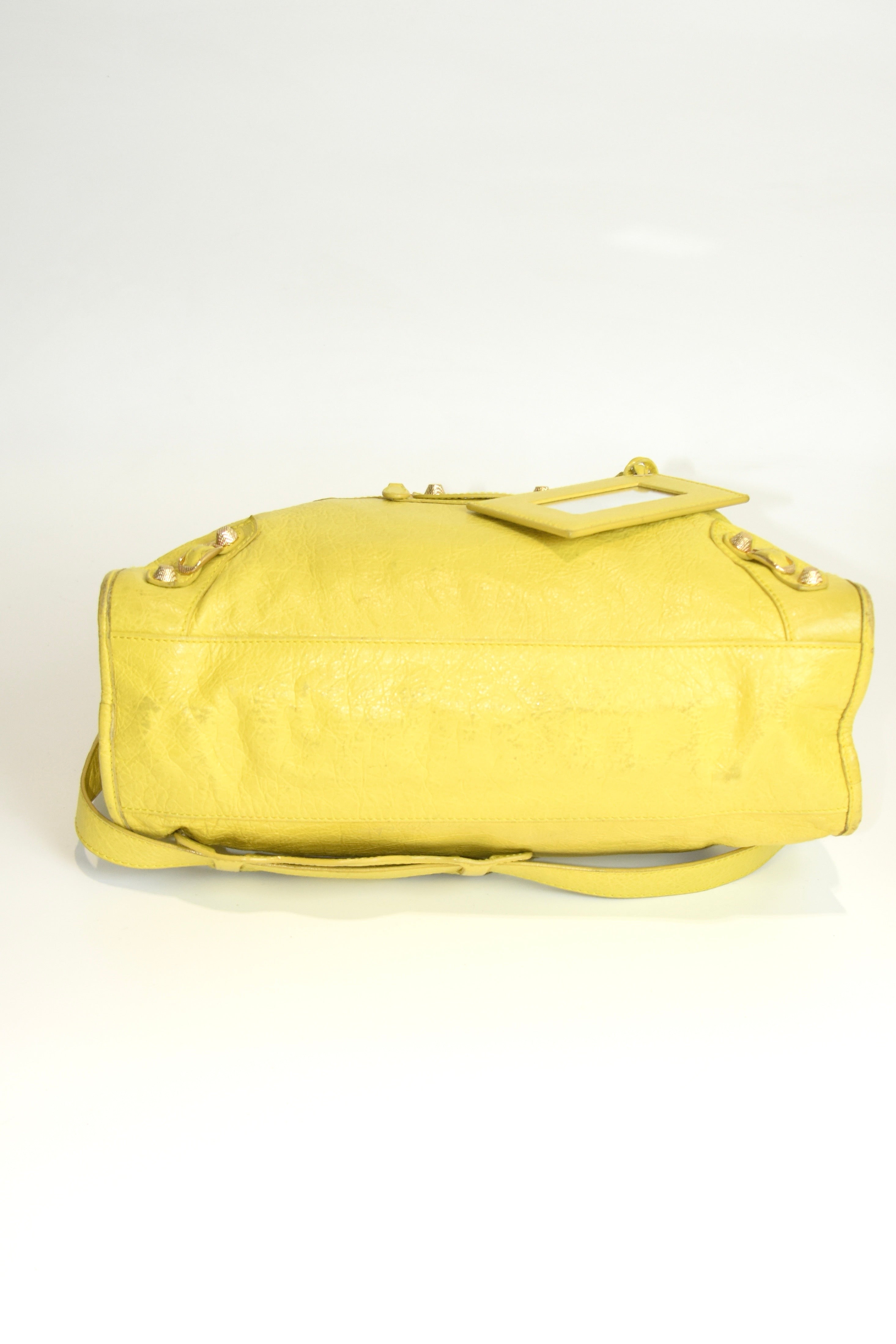 Balenciaga Bright Yellow Medium City Bag