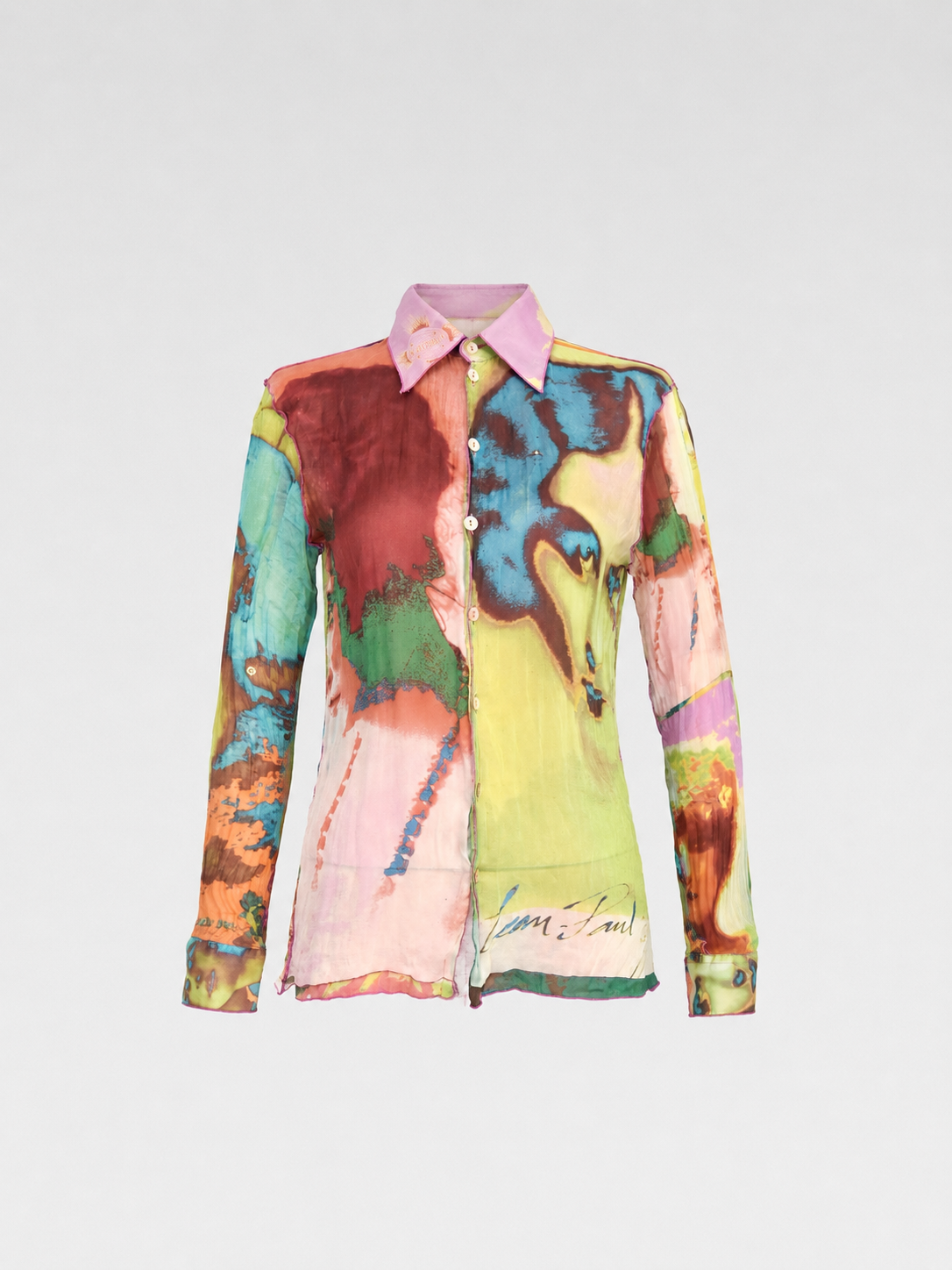 Jean Paul Gaultier Illusion Portrait Mesh Shirt