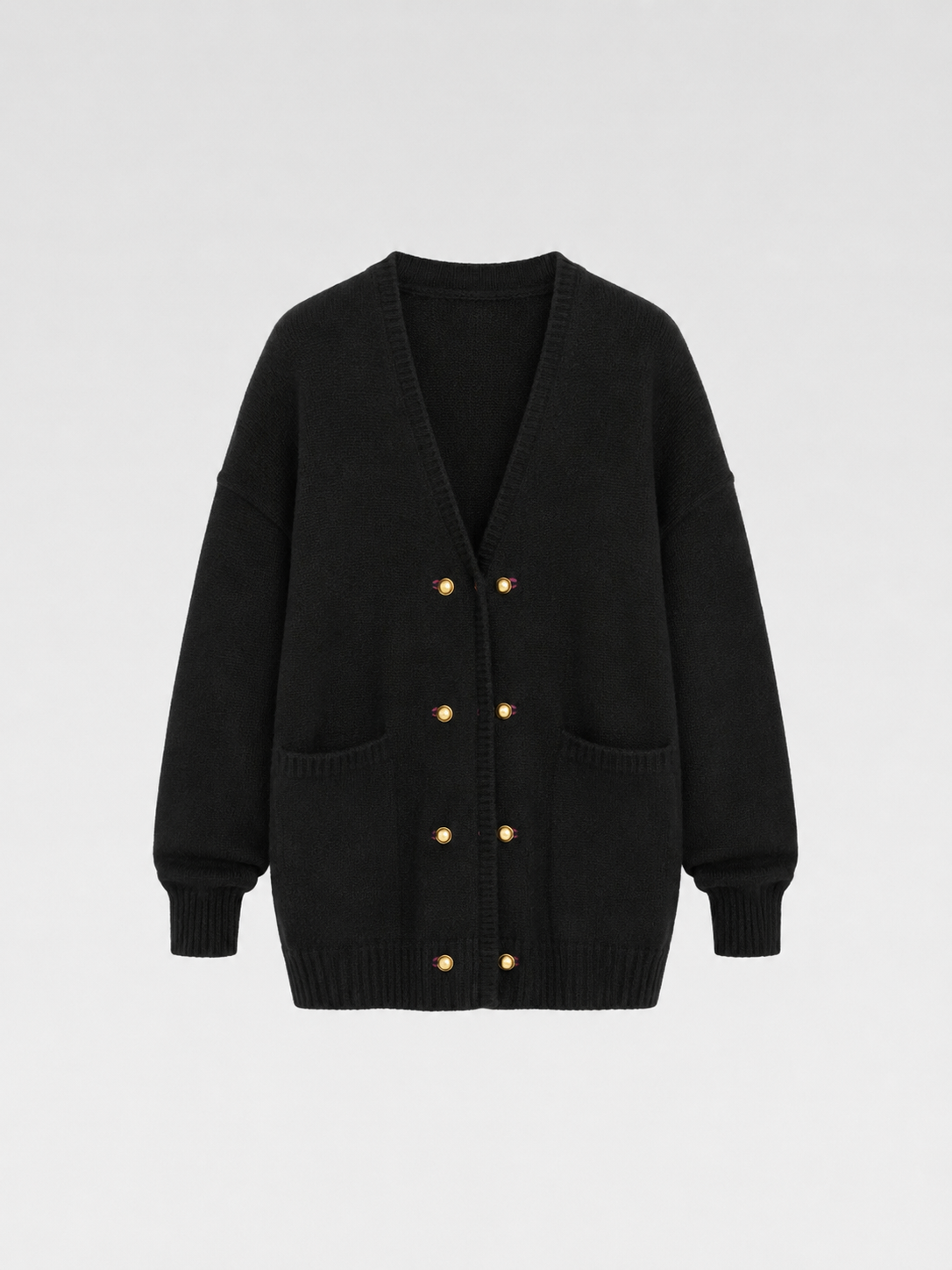 Gianni Versace Vintage Gold Button Knit Cardigan