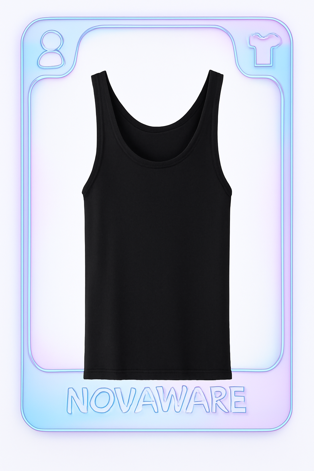 Saint Laurent Distressed Black Tank Top