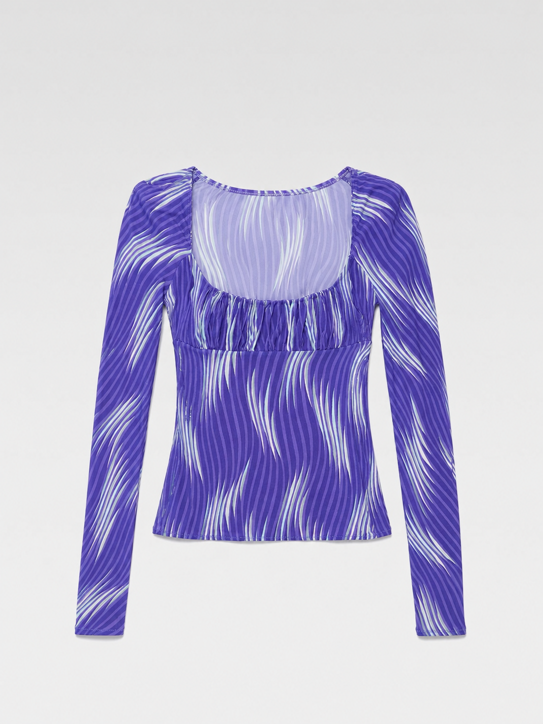 Gianni Versace Couture Archive Chiffon Wave Top