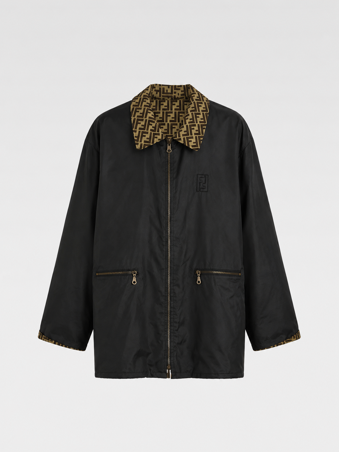 FENDI Reversible Monogram Windbreaker Jacket