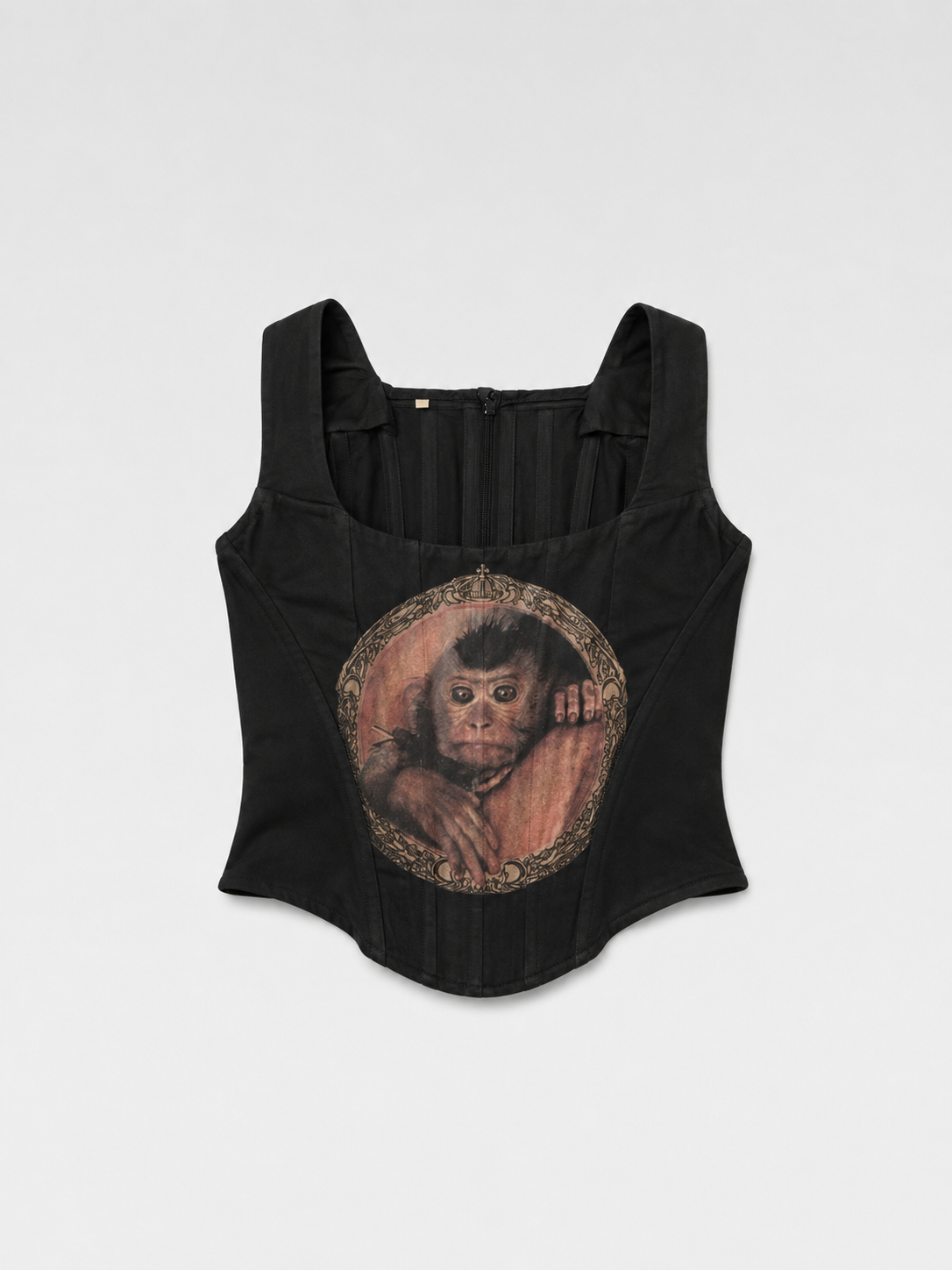Vivienne Westwood 1992 Monkey Print Silk Corset