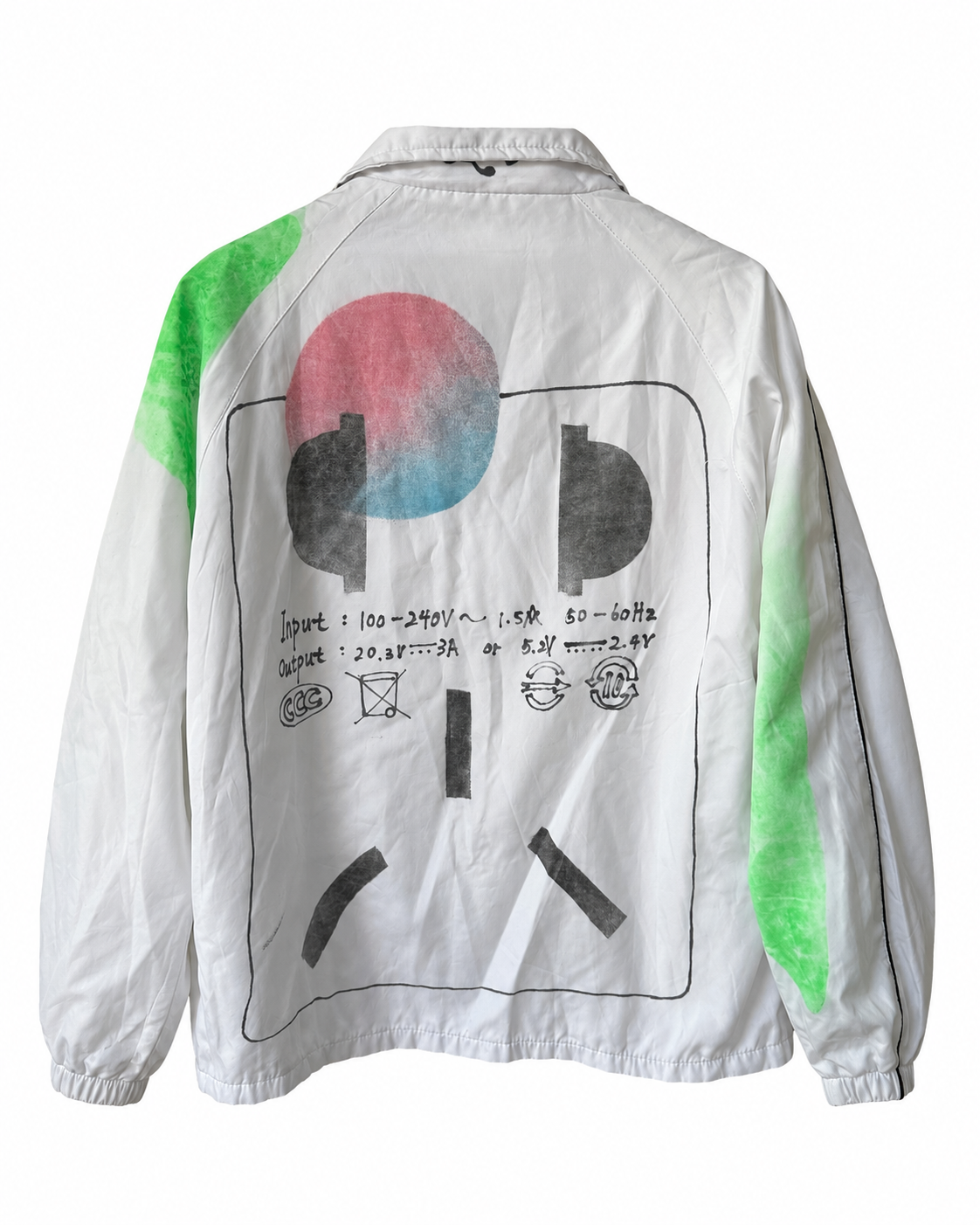 GOOD PEOPLE Original Reworked Graphic Track Jacket