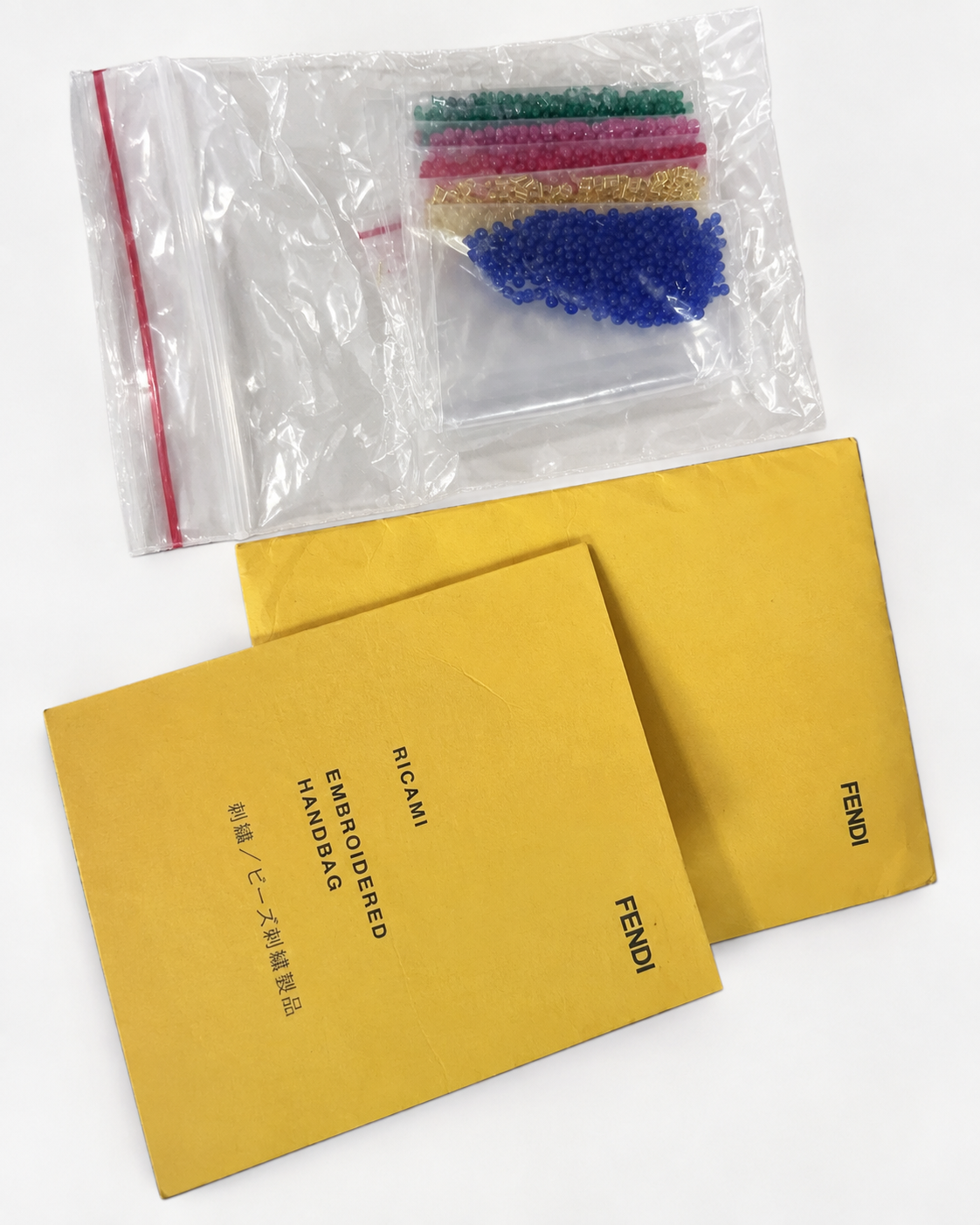 Fendi Vintage Rainbow Beaded Embroidered Shoulder Bag – Rare 1998–2002 Archive