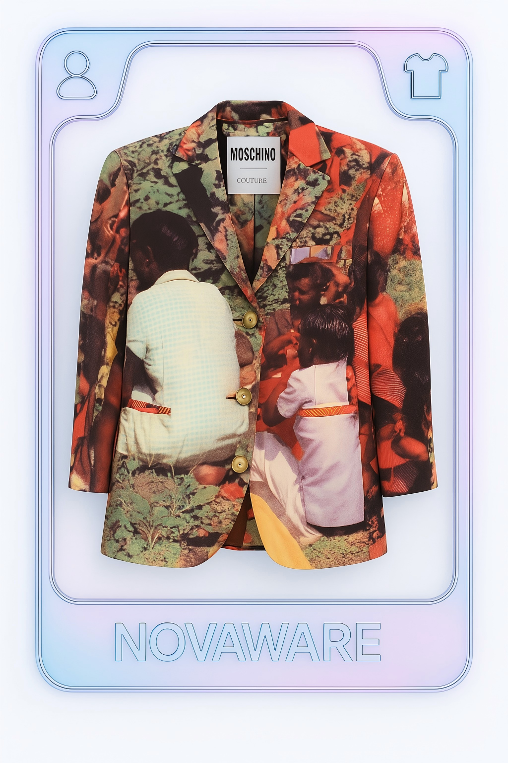 Moschino Vintage All-Over Print Jacket