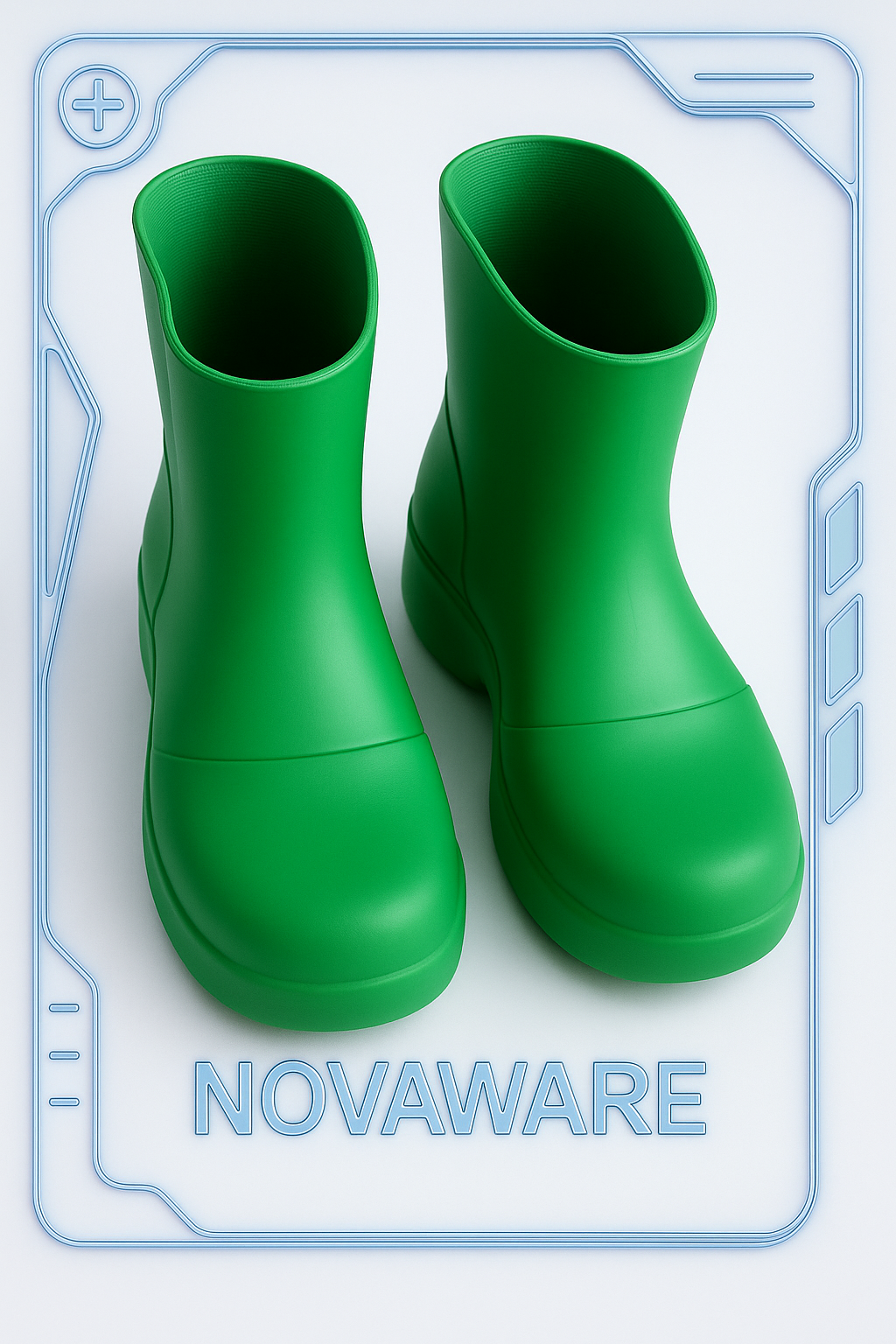 Bottega Veneta Green Paddle Boots