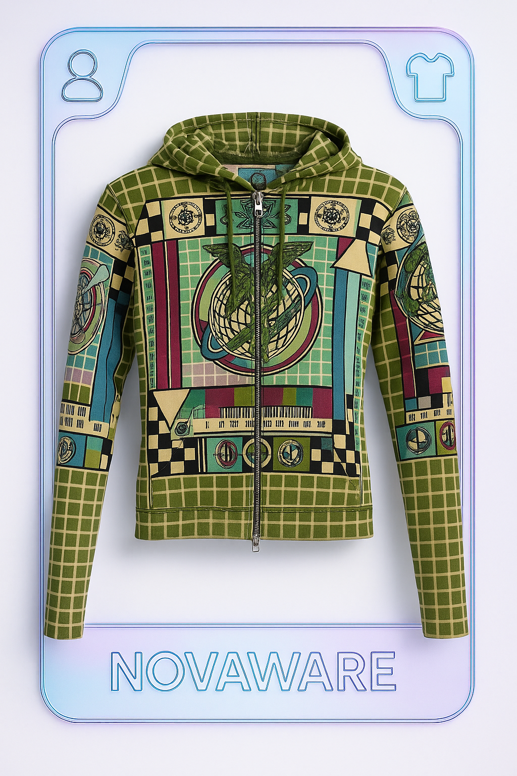 Jean Paul Gaultier Vintage TV Print Hooded Sweatshirt