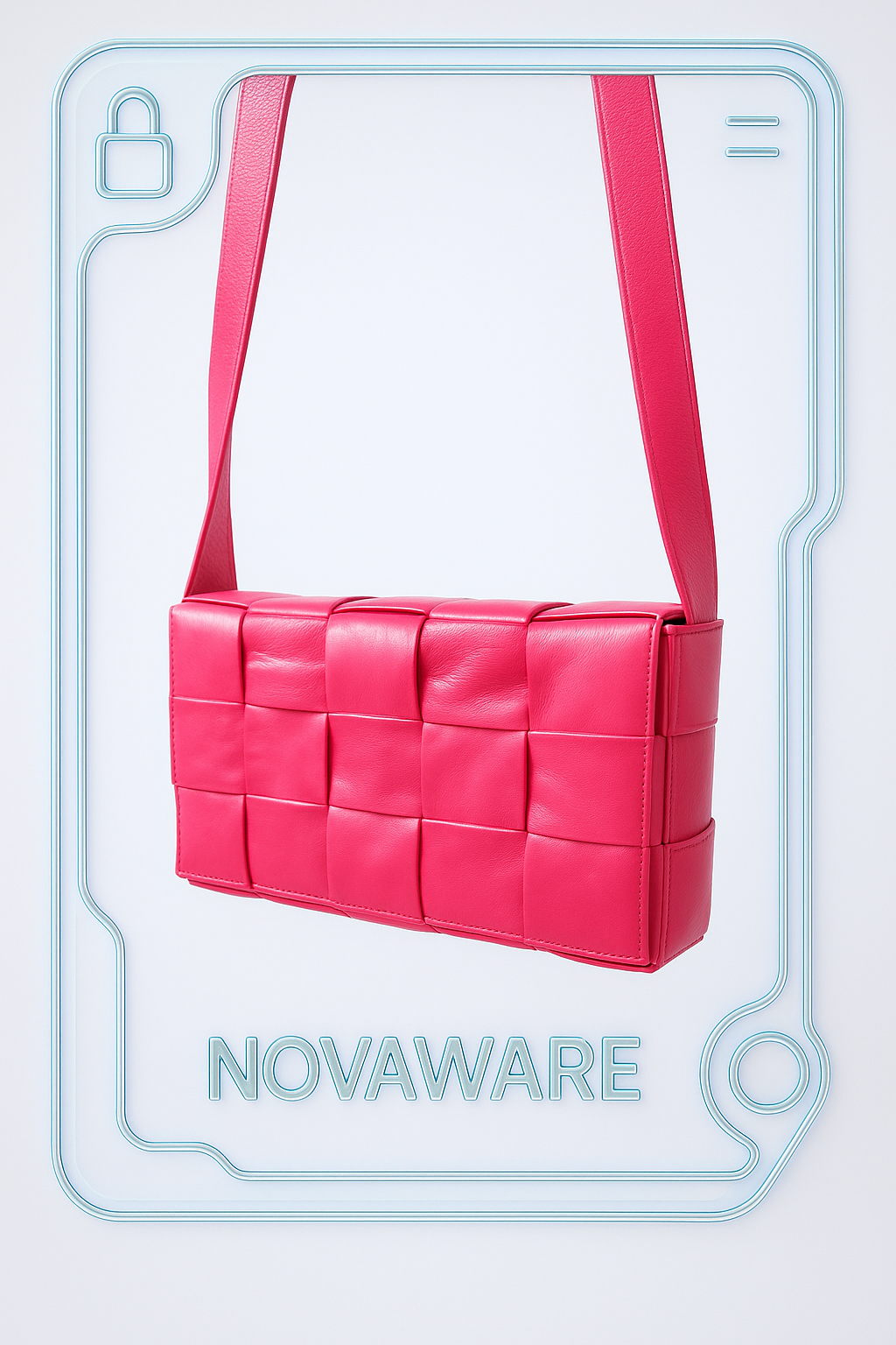 Bottega Veneta Intrecciato Pink Crossbody Bag