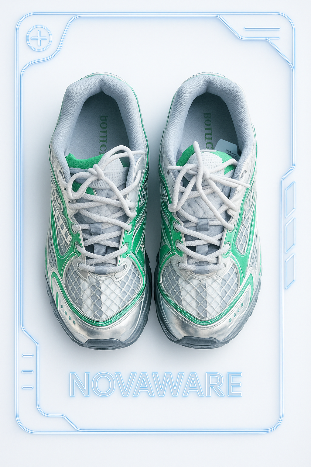 Bottega Veneta Iridescent Mesh Panel Sneakers